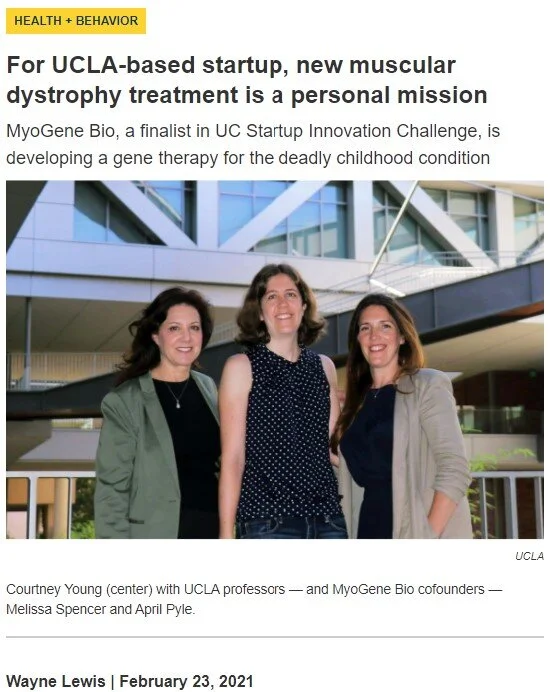 For UCLA-based startup, new muscular dystrophy treatment is a personal mission