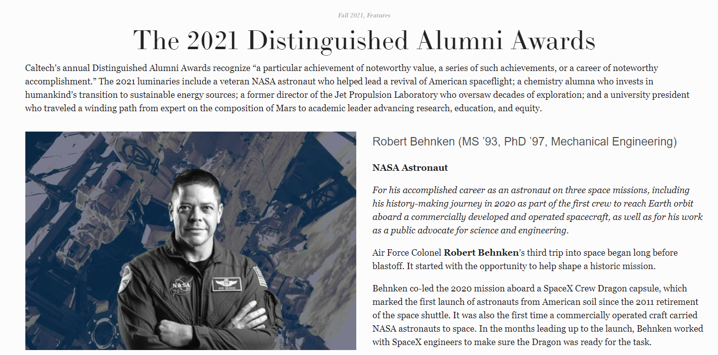 The 2021 Distinguished Alumni Awards