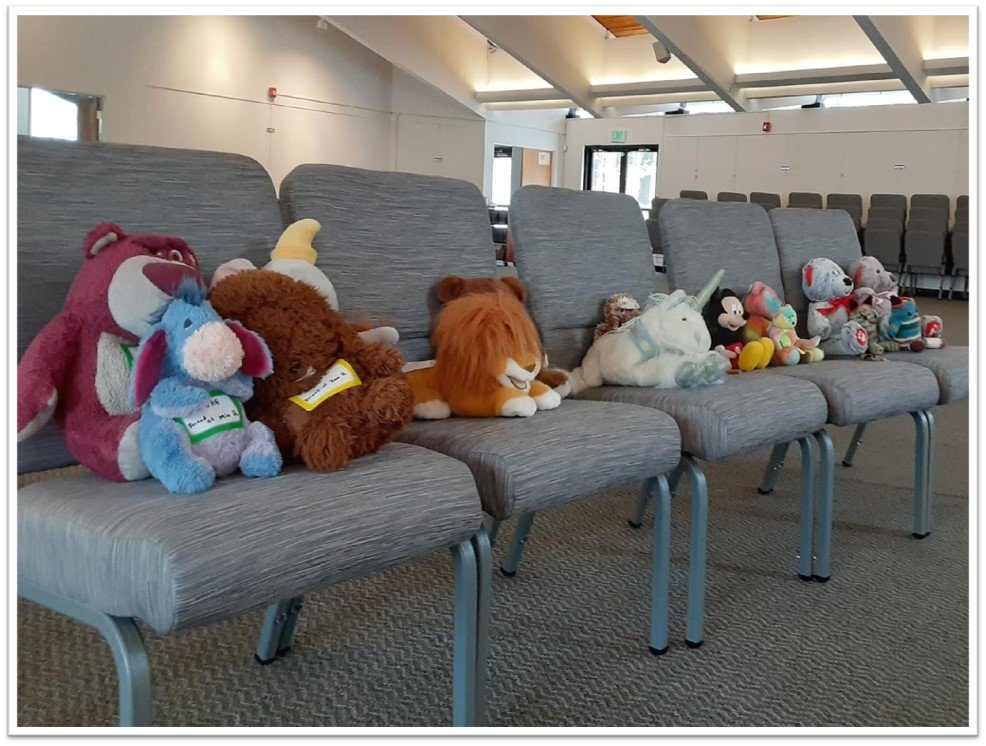 Teddies at church.jpg