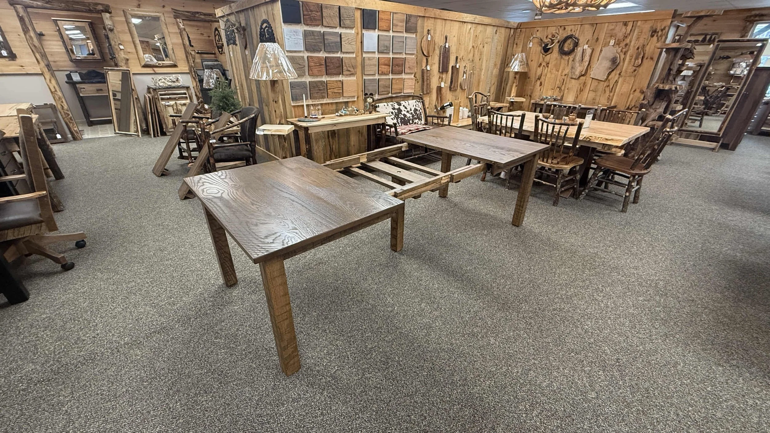 Rough Cut Oak Mission Table (14).JPG