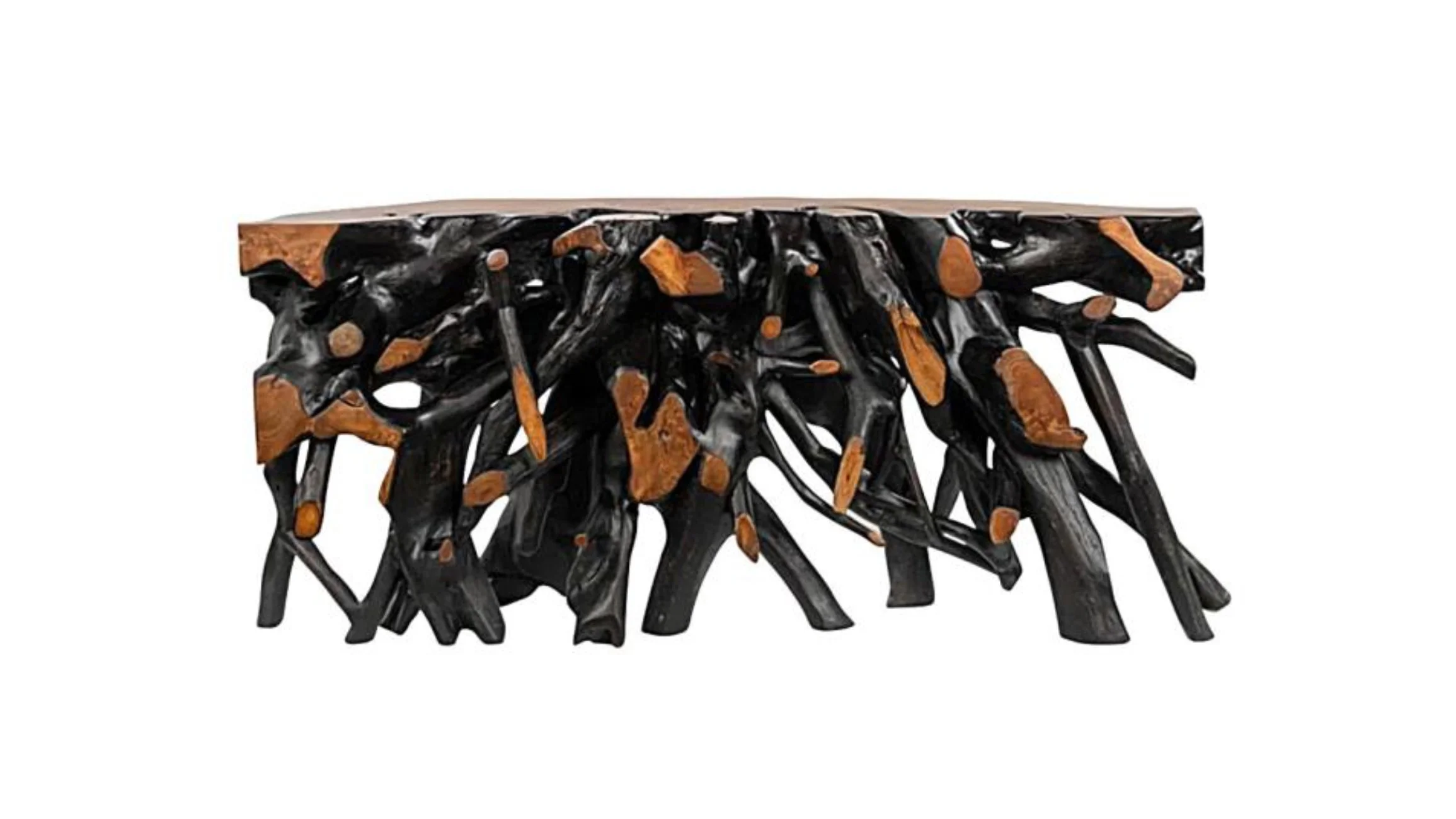 Teak Ebony Console Table