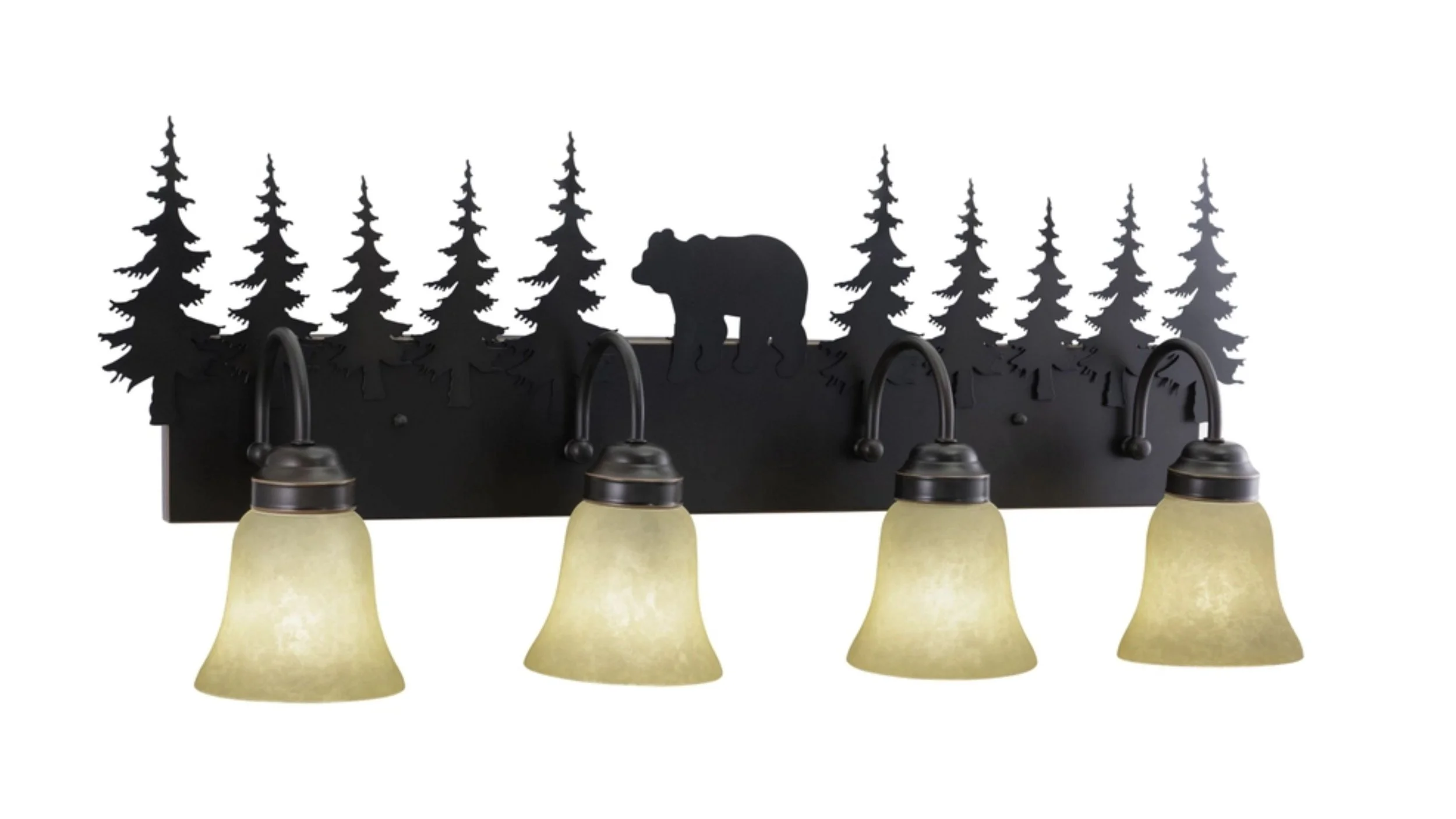 Bronze Bear Bathroom Vanity Light