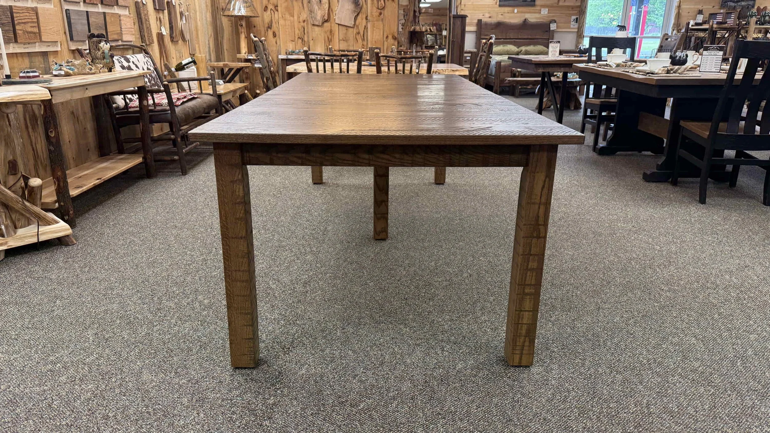 Rough Cut Oak Mission Table (13).JPG
