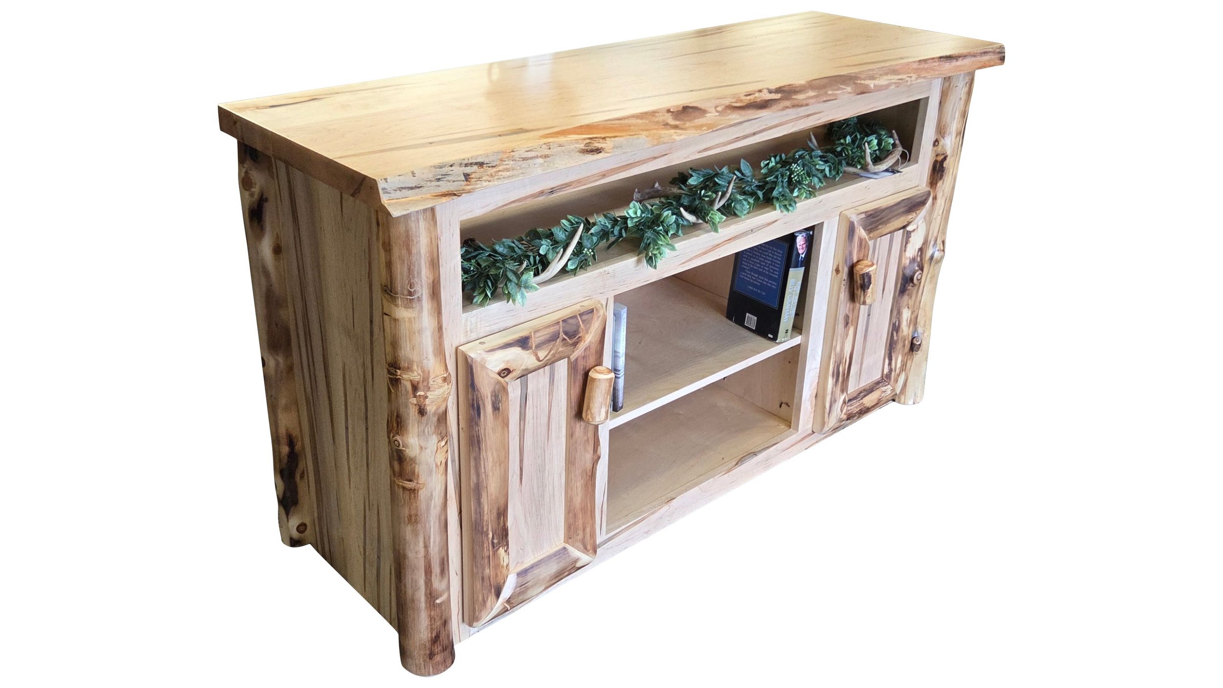 60in Aspen TV Stand with Open top Shelf.jpg