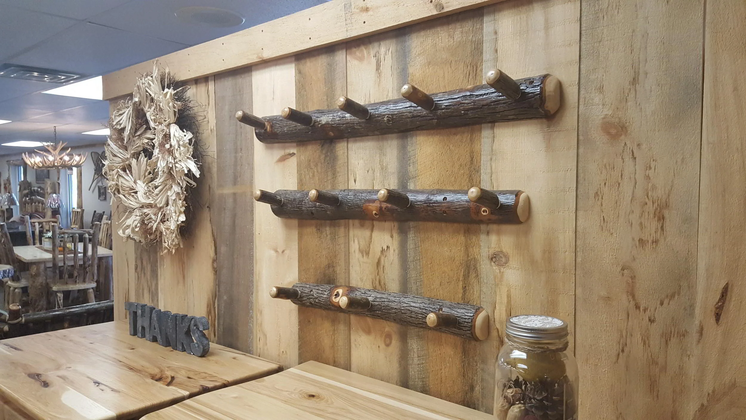 Hickory Coat Rack — EZ Mountain Rustic Furniture Quality Hickory