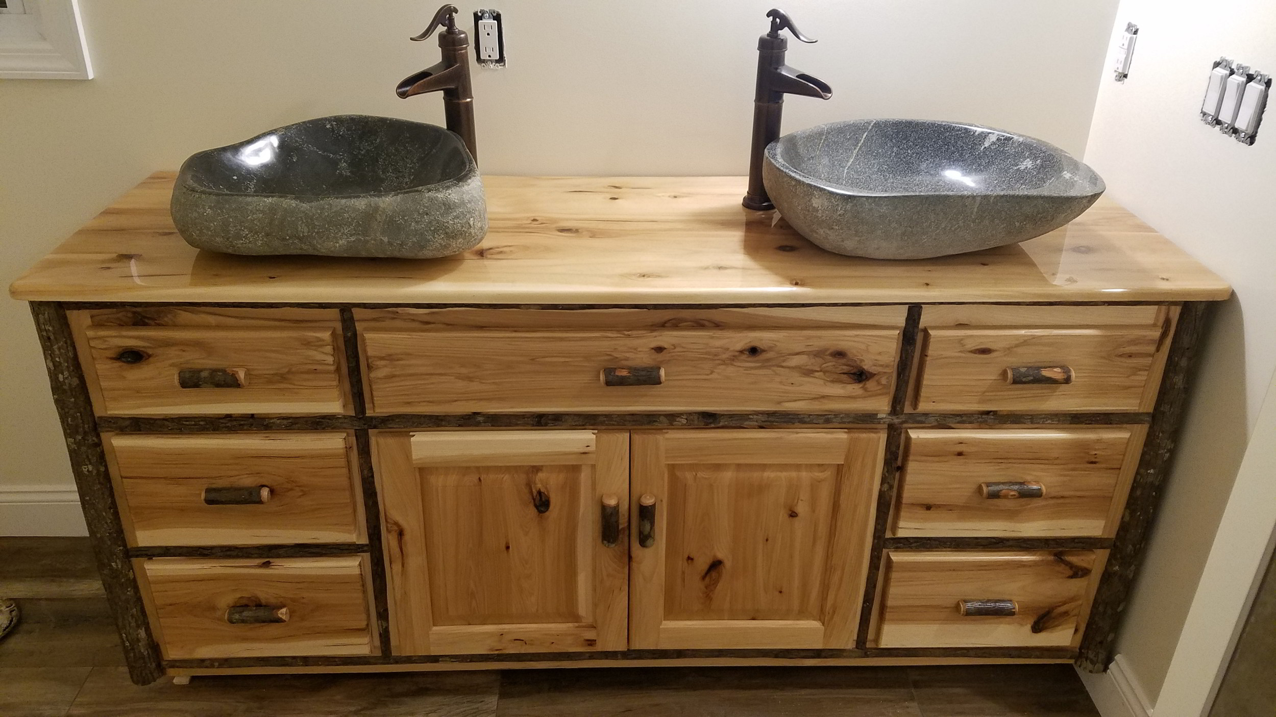 Hickory Vanity — EZ Mountain Rustic Furniture