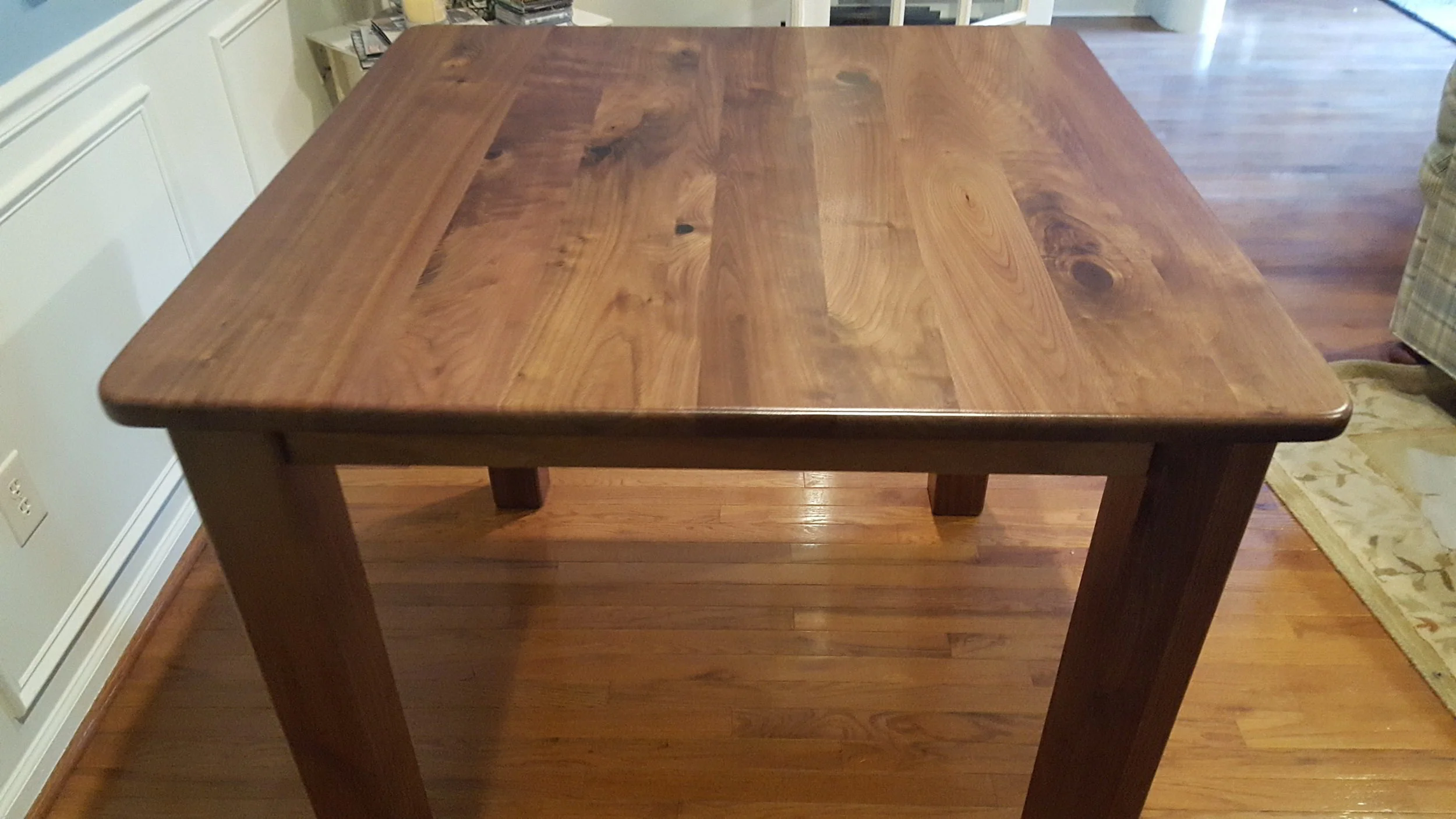 Black Walnut Pub Table — EZ Mountain Rustic Furniture