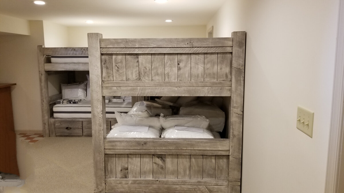 timber bunk beds