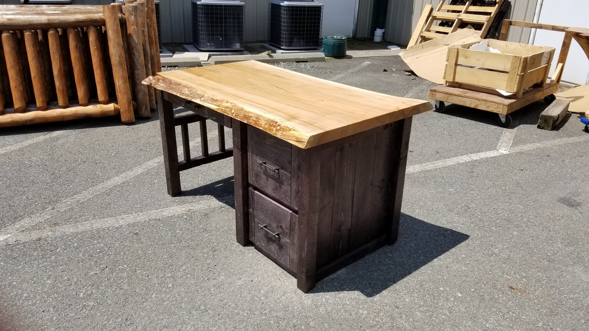 Timber frame desk maple top 2-1.jpg