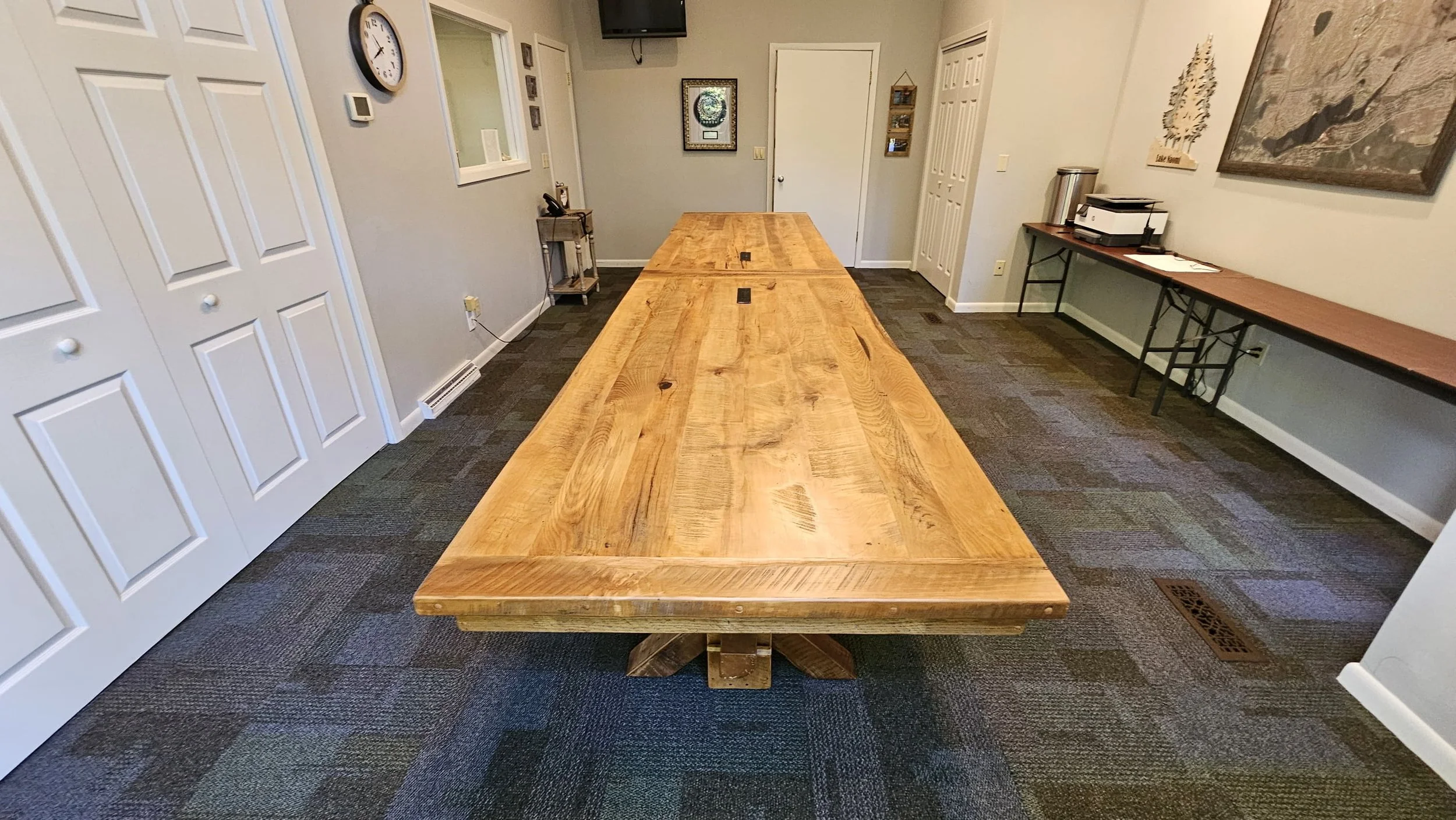 Large Rustic Wood Conference Tables Conference Table Chevron