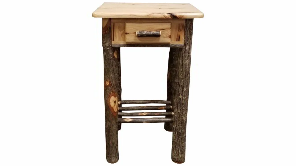 Hickory 1 Drawer End Table
