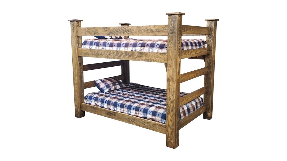 Rough Cut Oak Bunk Bed Ez Mountain, Rustic Oak Twin Loft Bed