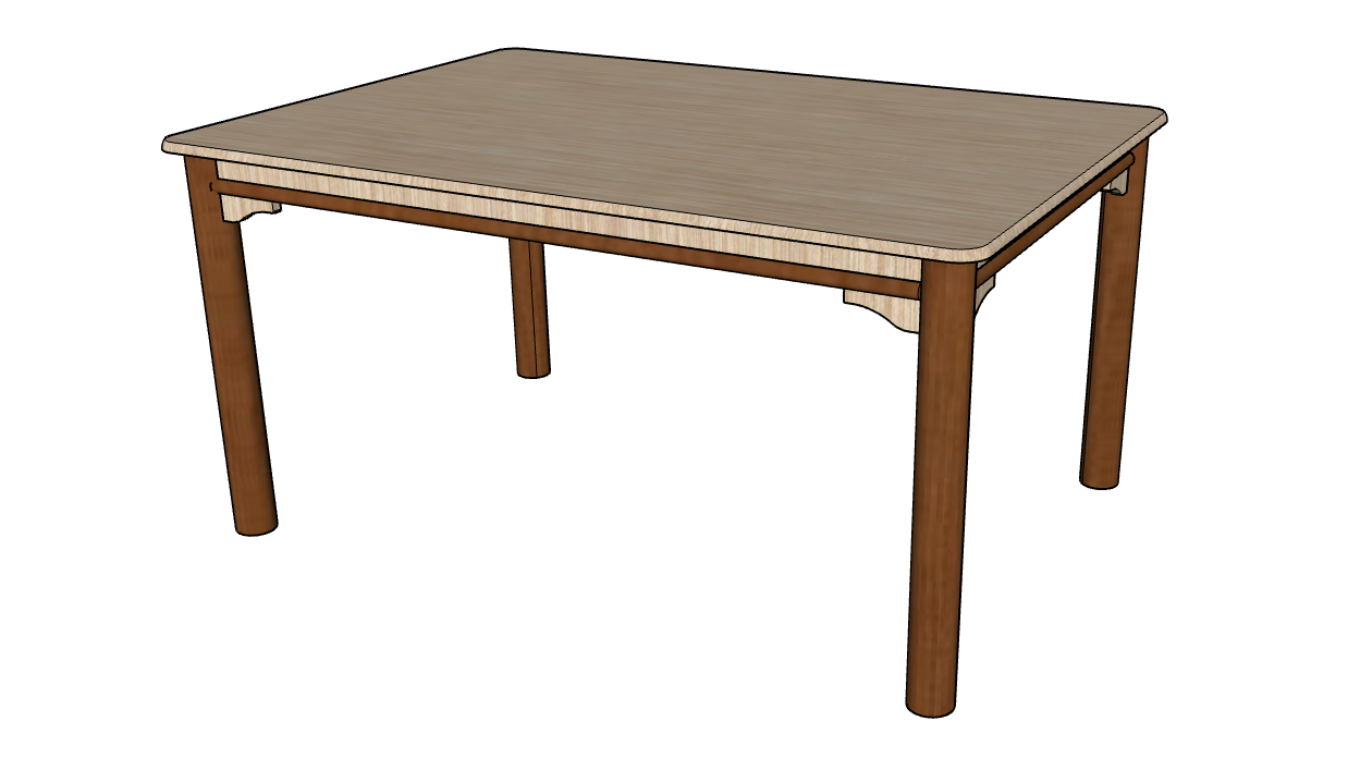 Hickory Dining Table with Legs Assembly Instructions