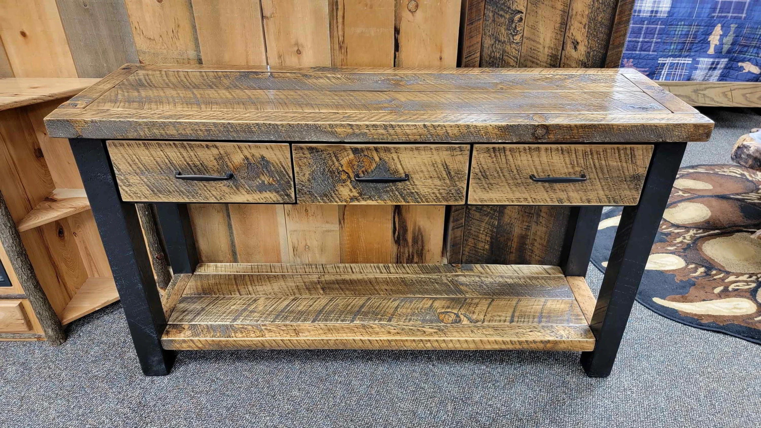 Rustic Table Storage Rustic Wood Buffet Table