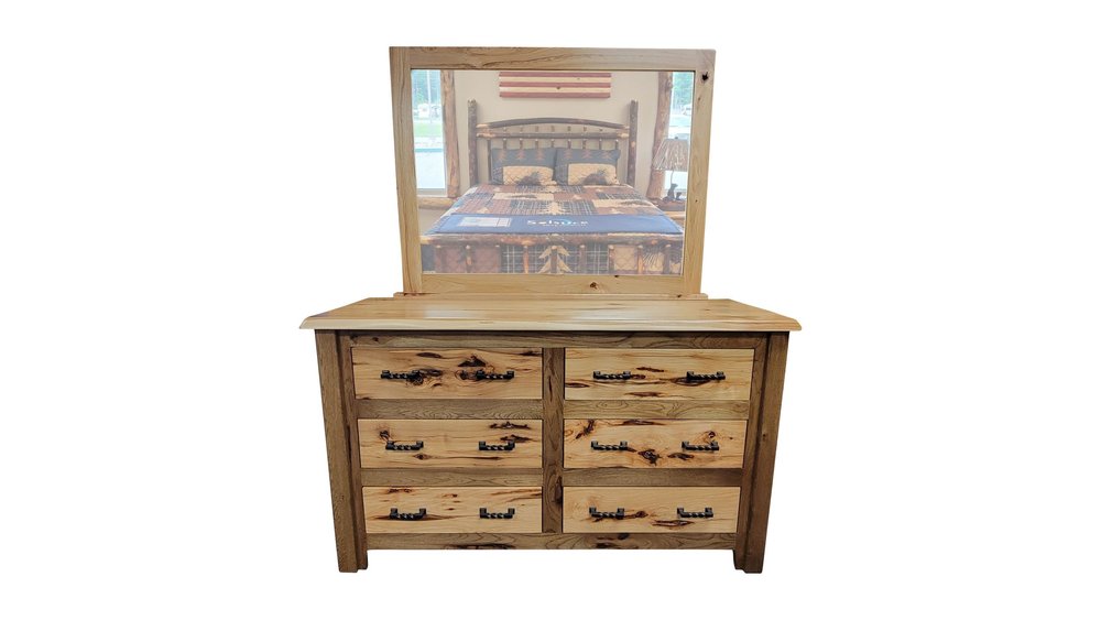 white christmas dresses Barnwood Six Drawer Dresser – SaltRiverRustic main image 1