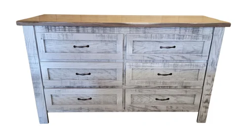 Rough Cut Oak Timberline Dresser  EZ Mountain Rustic Furniture