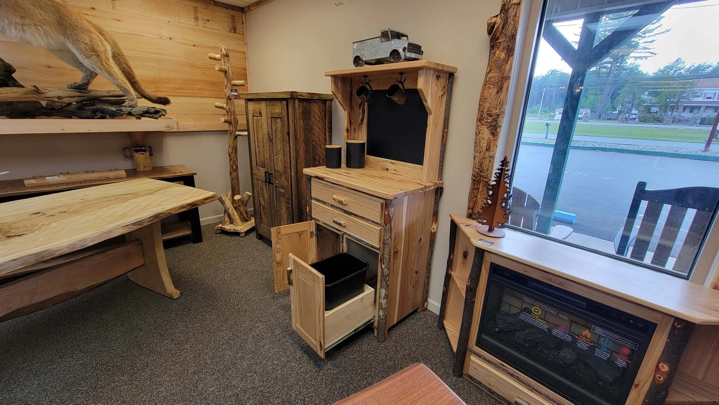 Hickory Coffee Bar — EZ Mountain Rustic Furniture