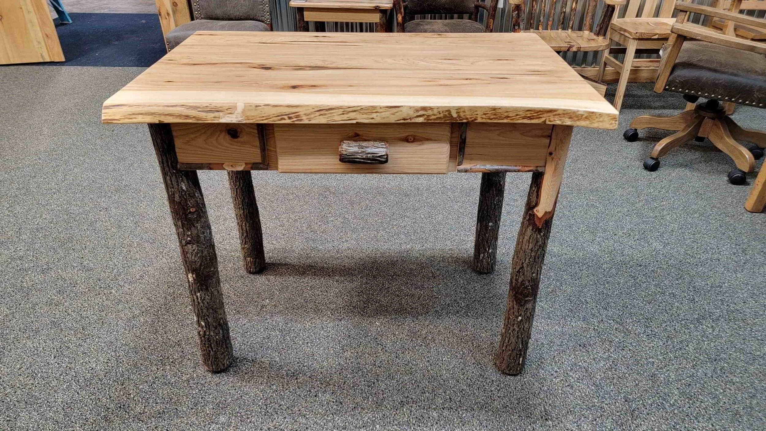 Hickory Writing Desk — EZ Mountain Rustic Furniture
