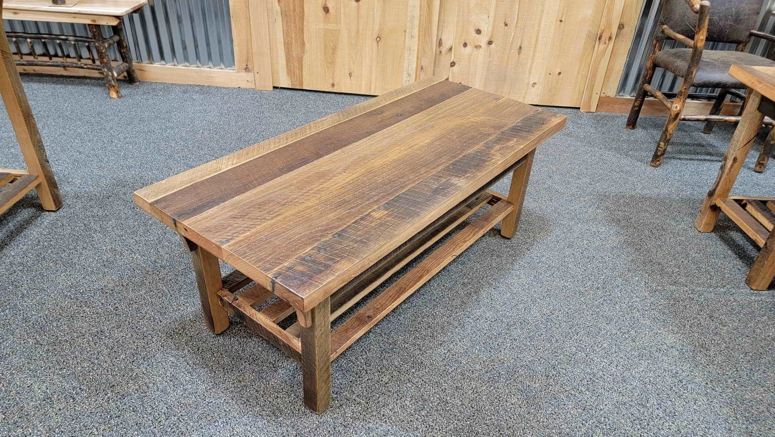 Barnwood Yellowstone Coffee Table — EZ Mountain Rustic Furniture