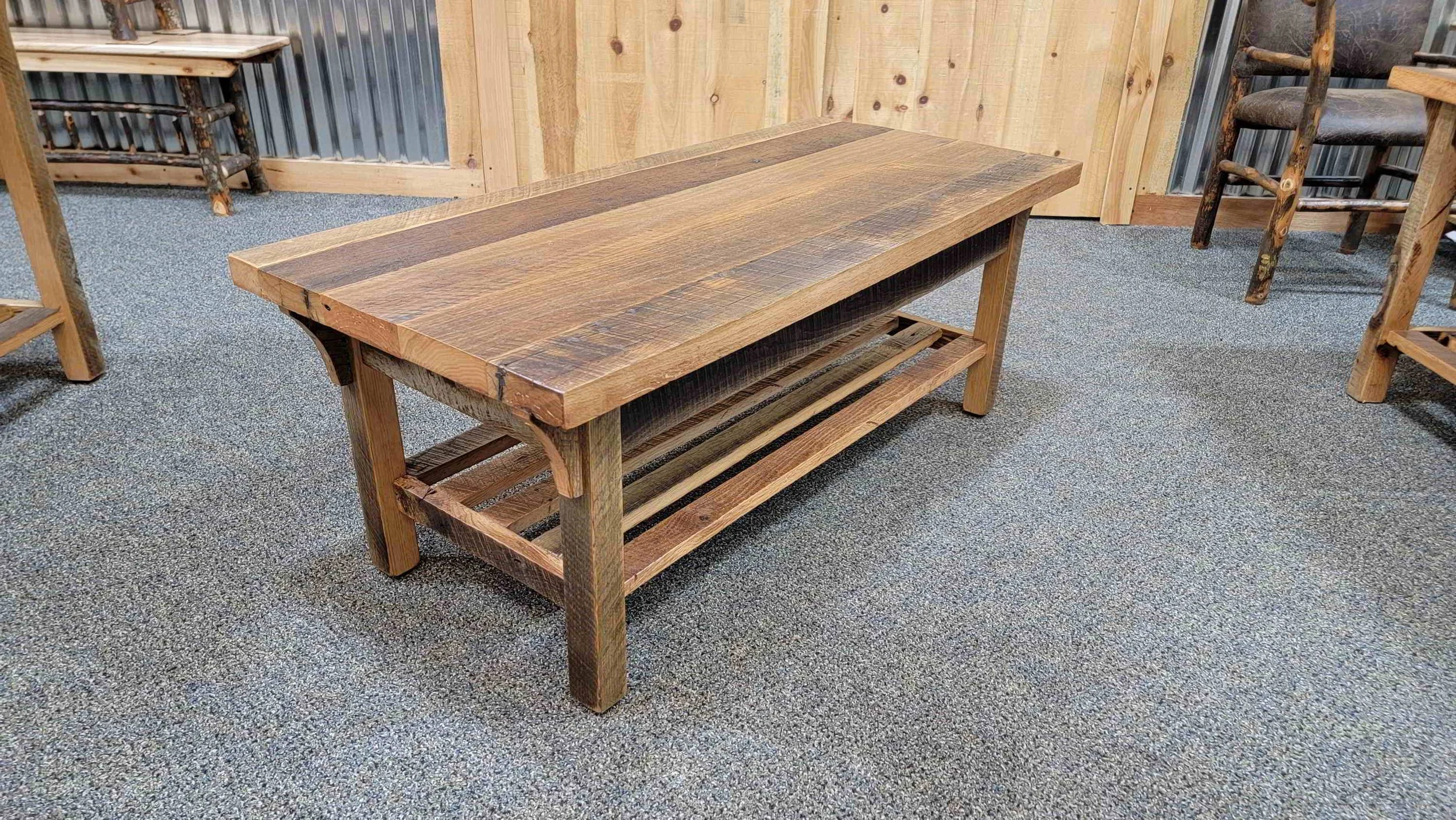 Barnwood Yellowstone Coffee Table — EZ Mountain Rustic Furniture