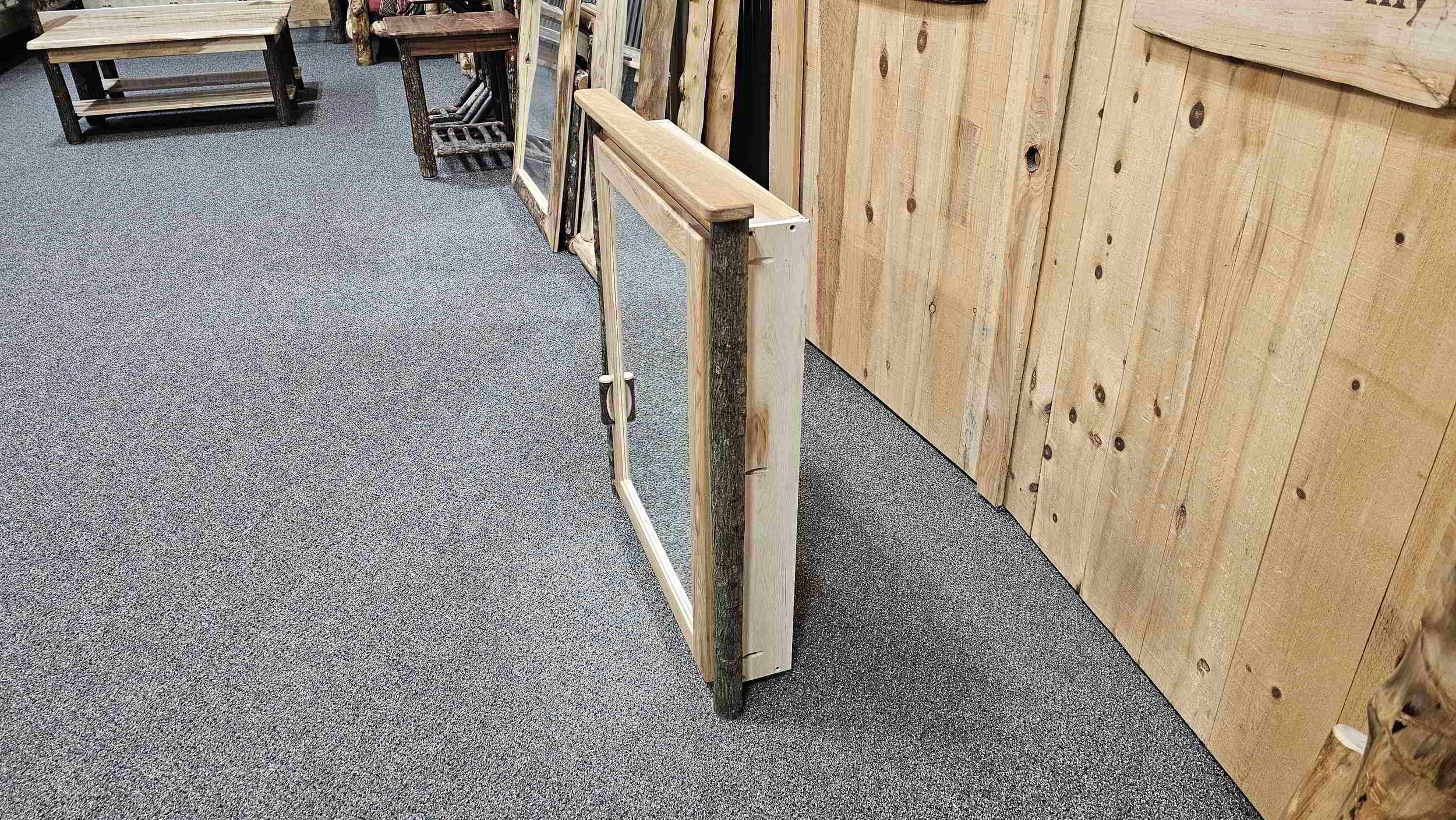 Hickory Medicine with Mirror — EZ Mountain Rustic Furniture