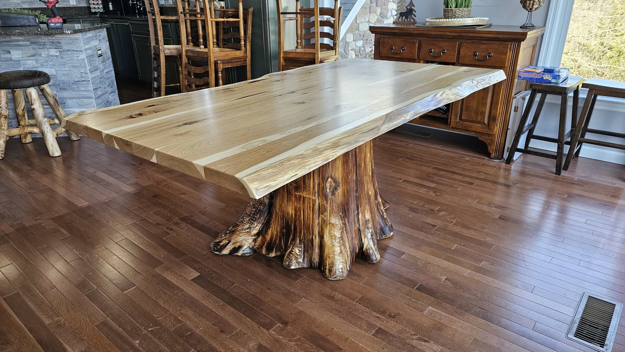 Rustie Hable Rustic Hickory Dining Table