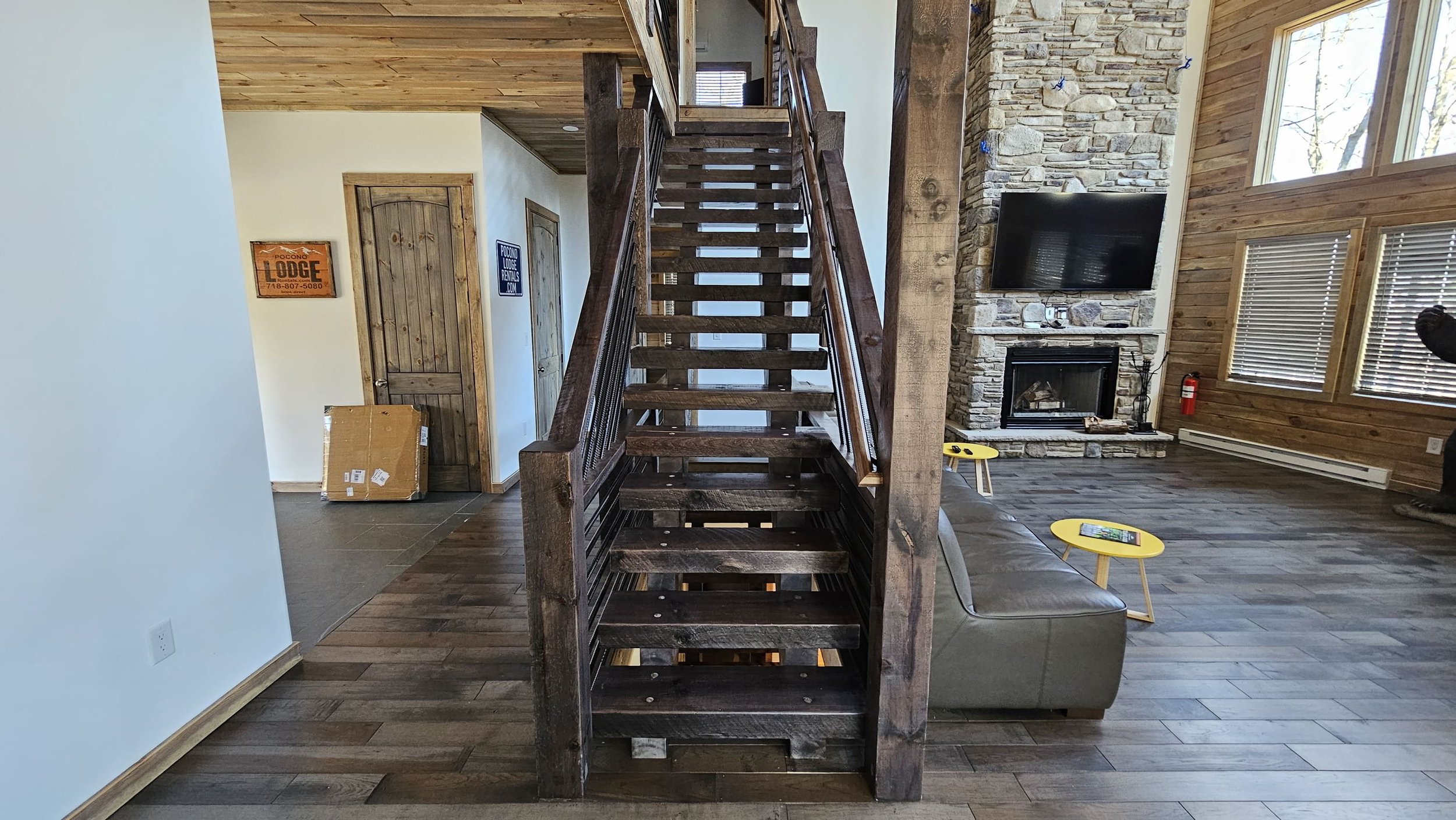 Timber Frame Railing — EZ Mountain Rustic Furniture