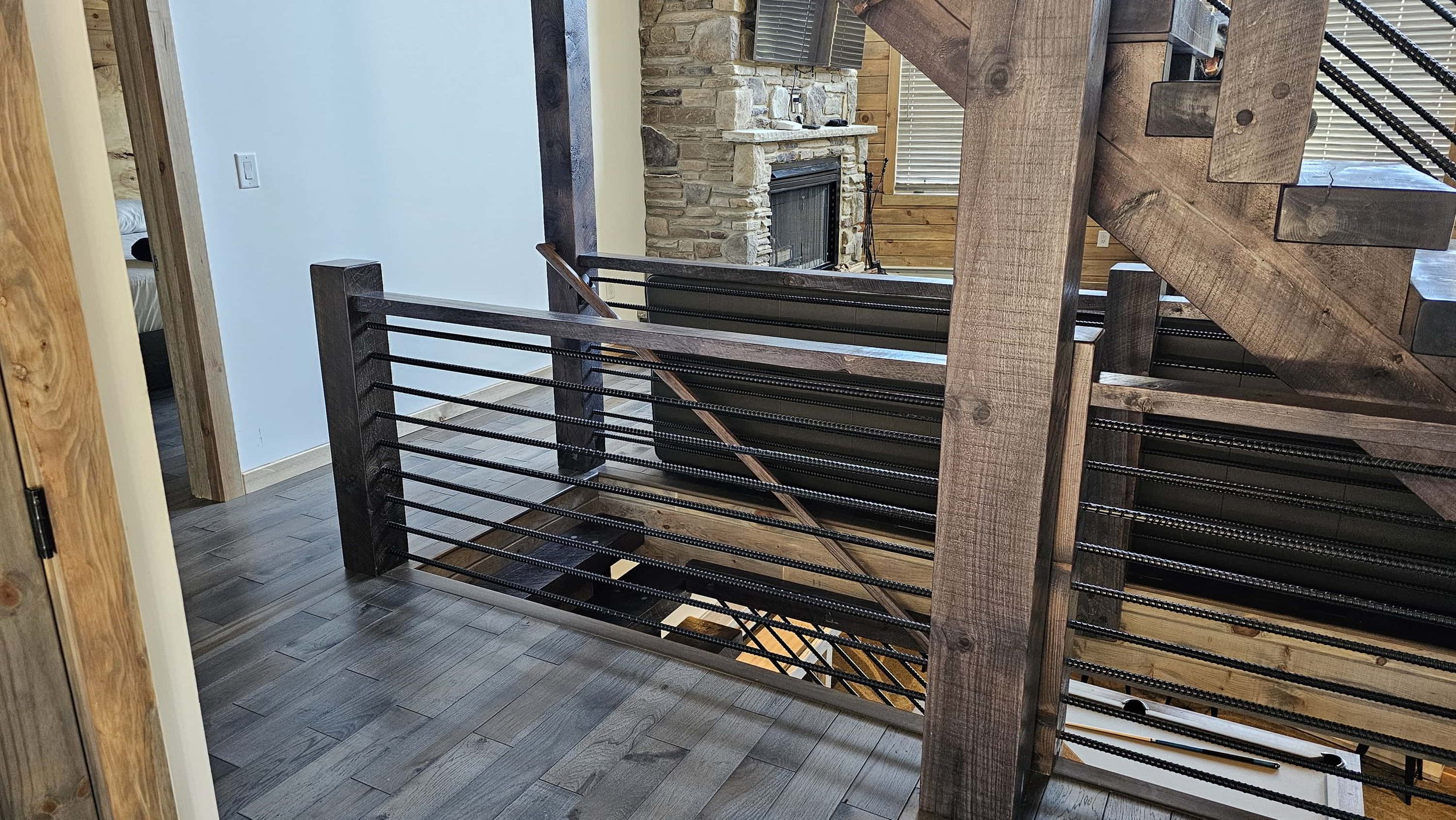 Timber Frame Railing — EZ Mountain Rustic Furniture