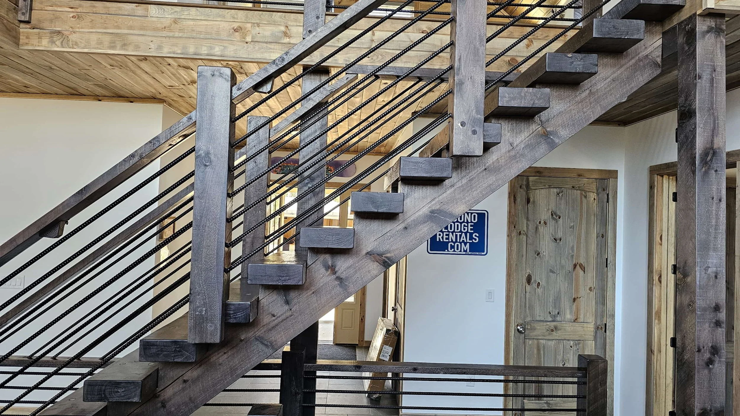 Timber Frame Railing — EZ Mountain Rustic Furniture