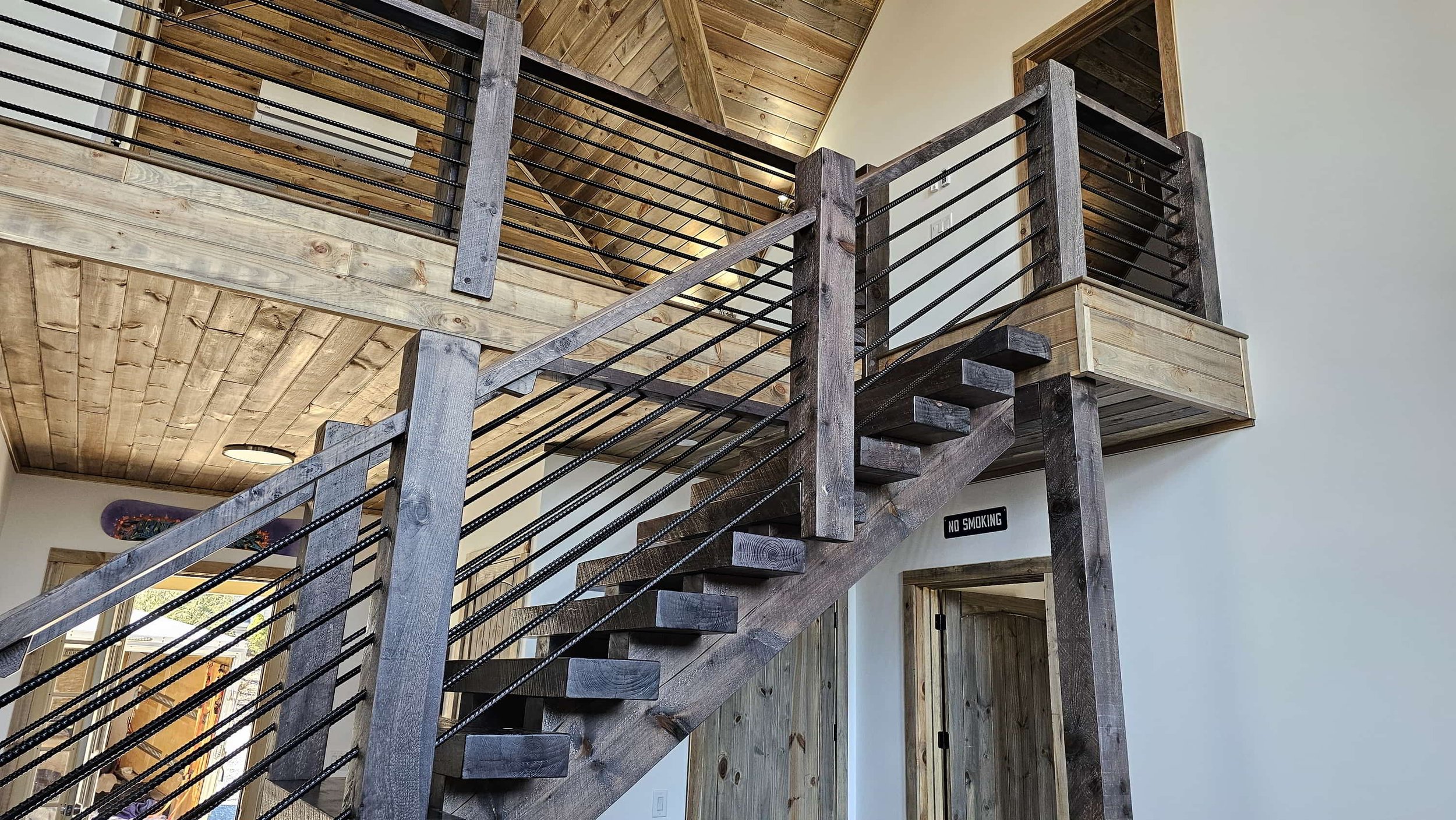Timber Frame Railing — EZ Mountain Rustic Furniture