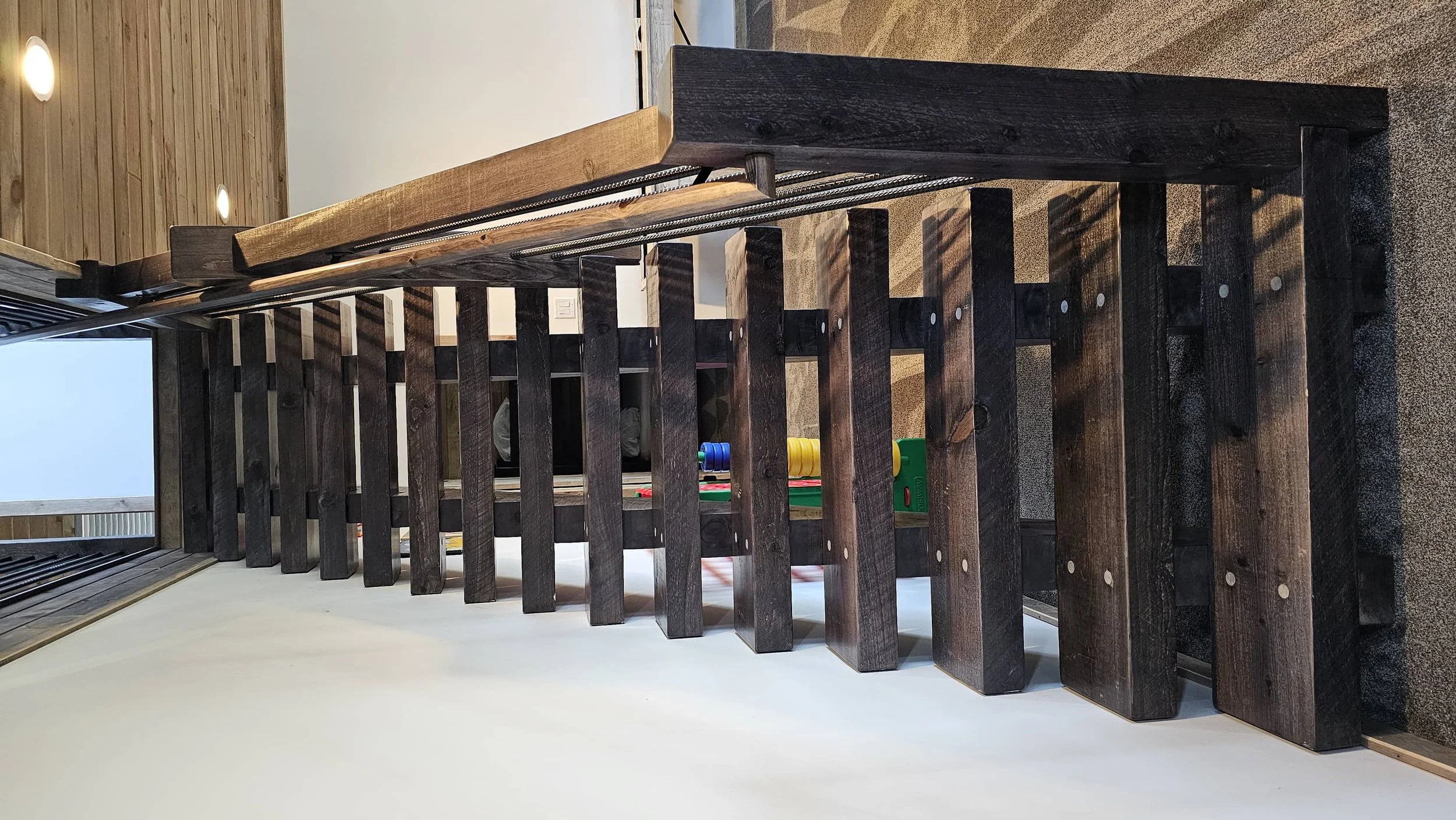Timber Frame Railing — EZ Mountain Rustic Furniture
