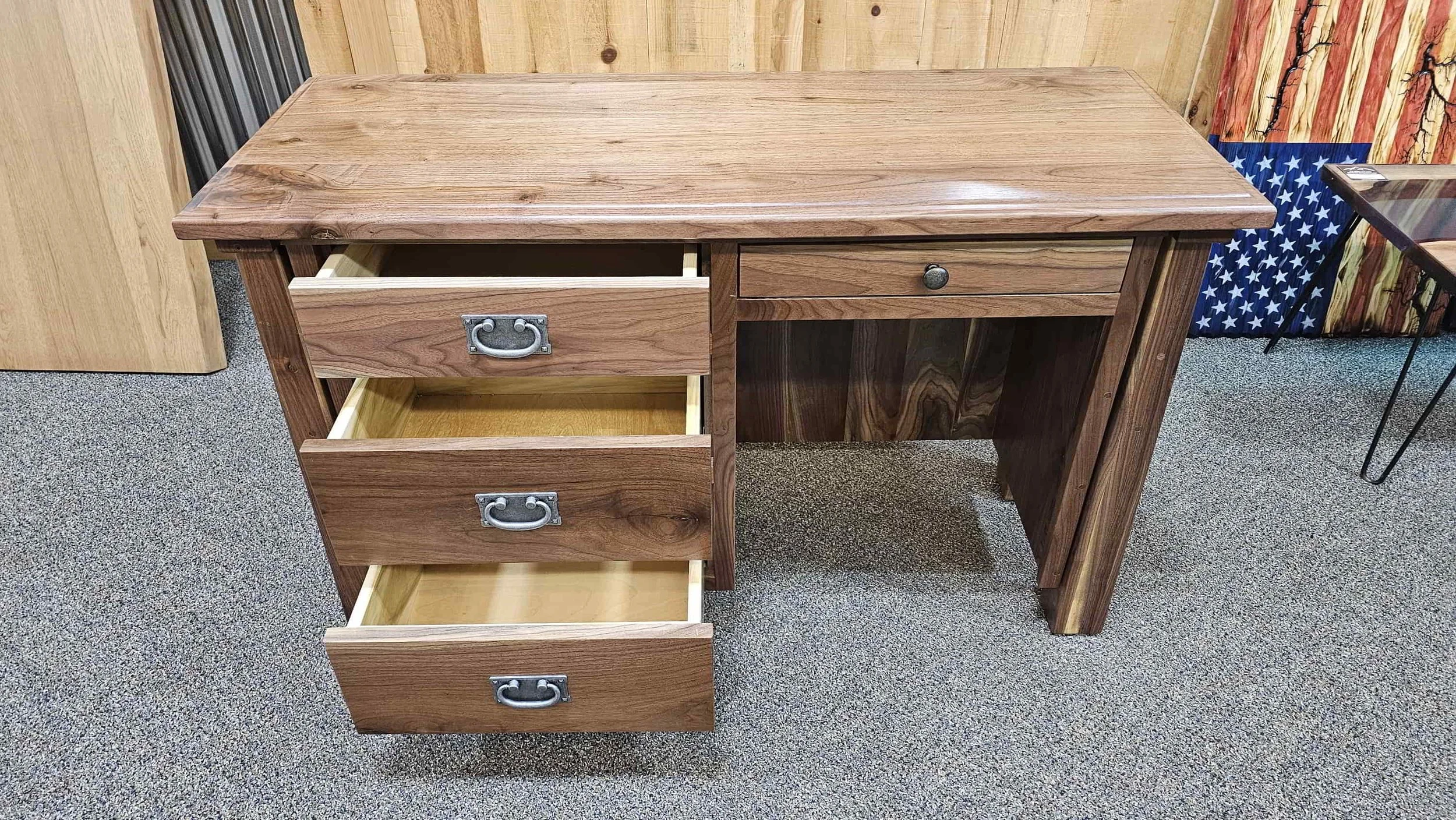 Student Desk Rustic Modern Black Walnut Student Desk — EZ Mountain Rustic Furniture
