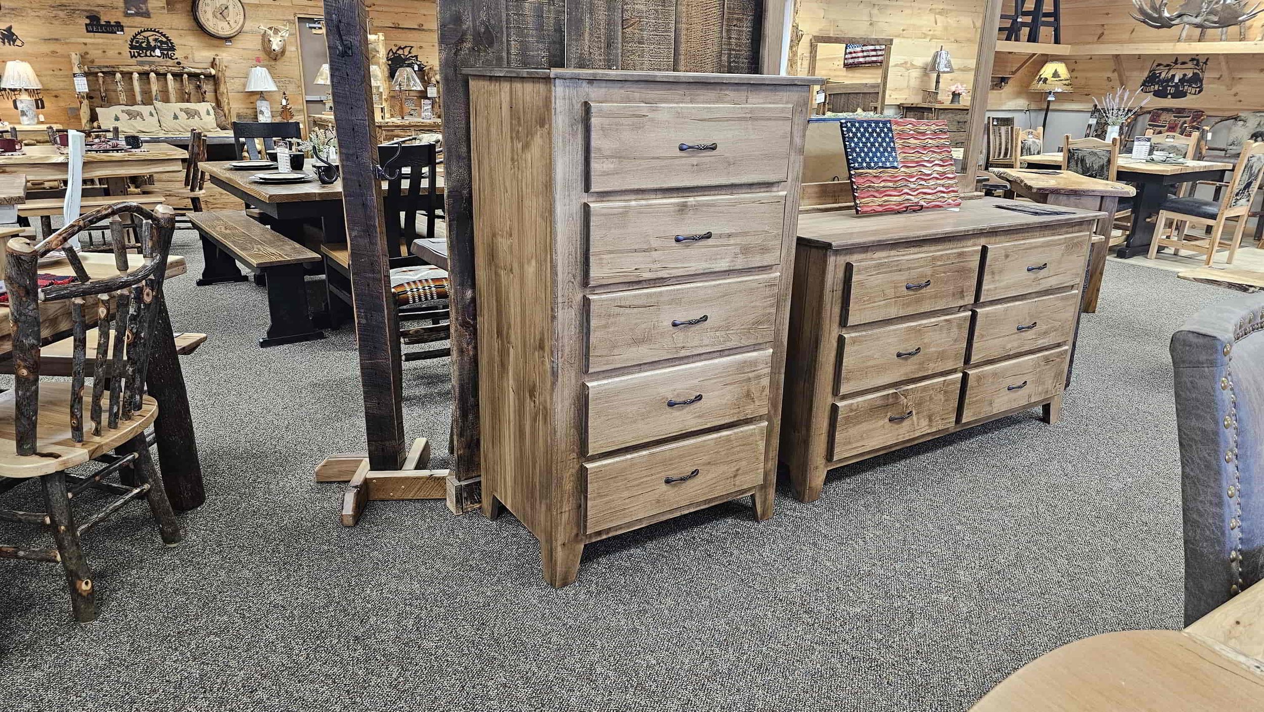 Rustic Maple Wood Furniture | EZ Mountain Rustic Furniture — EZ ...