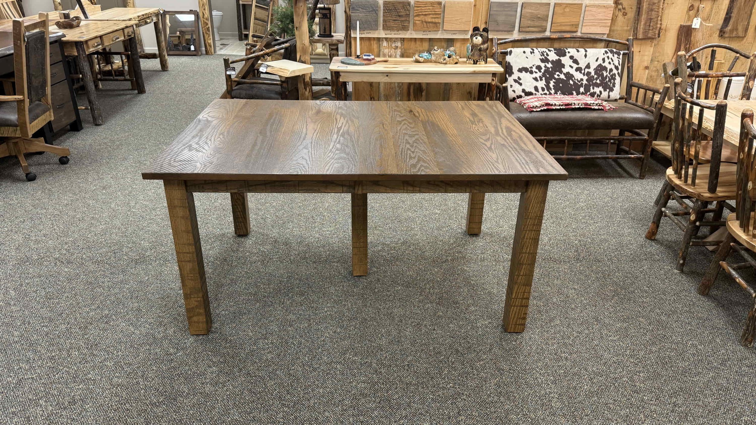 Rough Cut Oak Mission Table (15).JPG