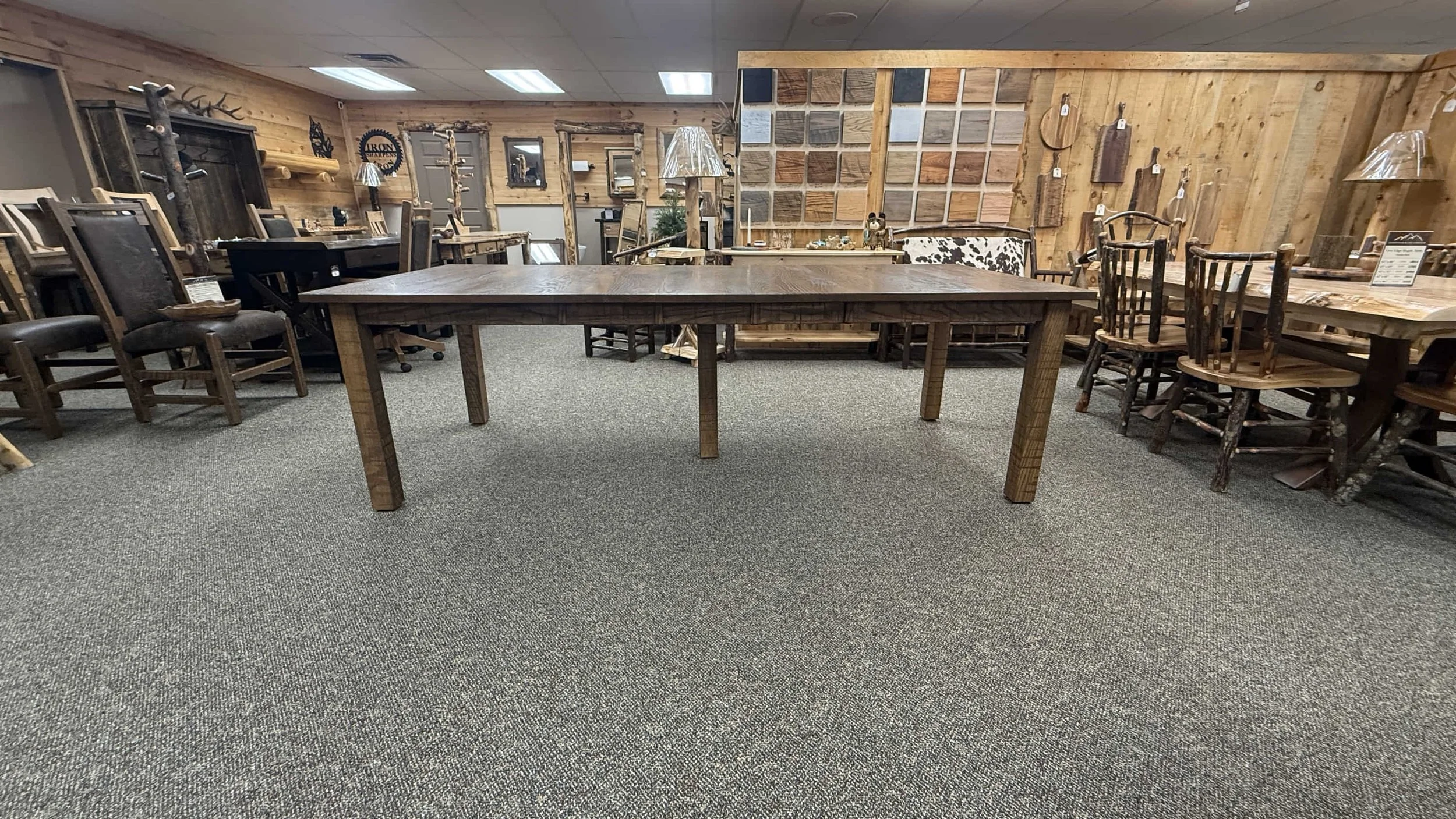Rough Cut Oak Mission Table (12).JPG