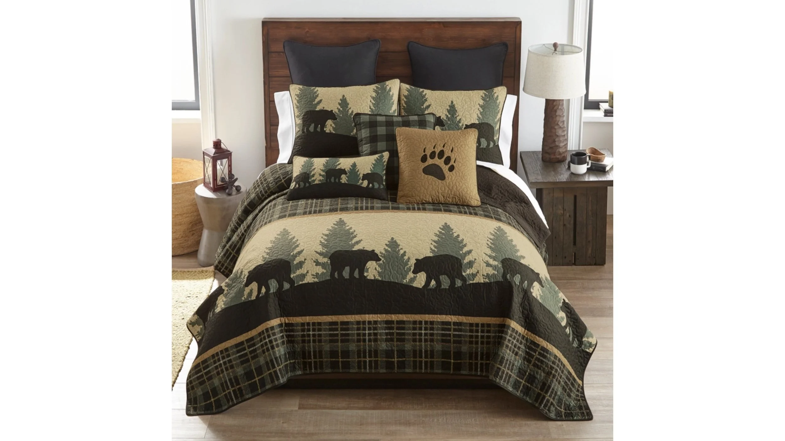 Bear Walk Plaid Quilt Collection