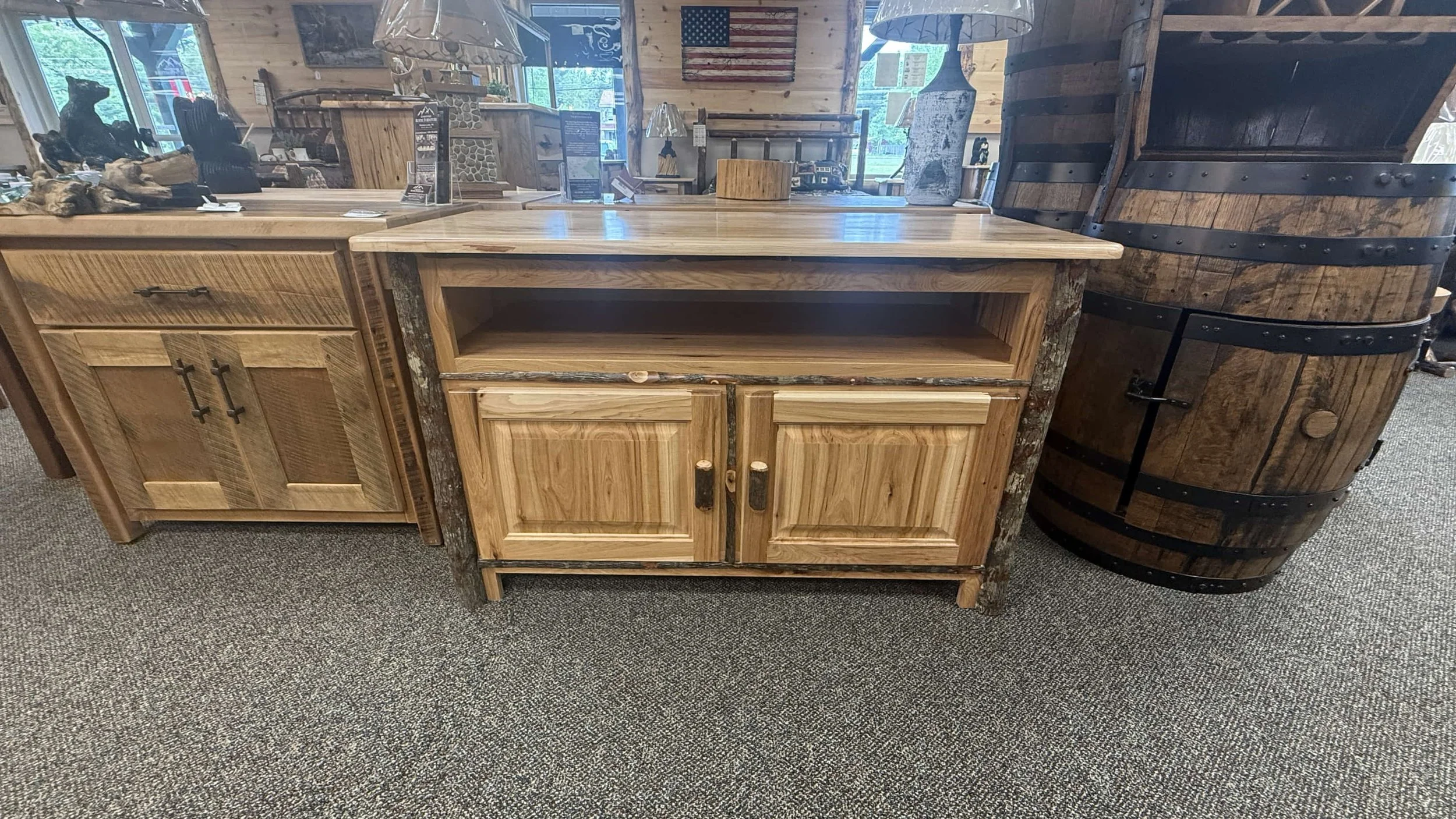 Hickory Storage TV Stand (4).JPG