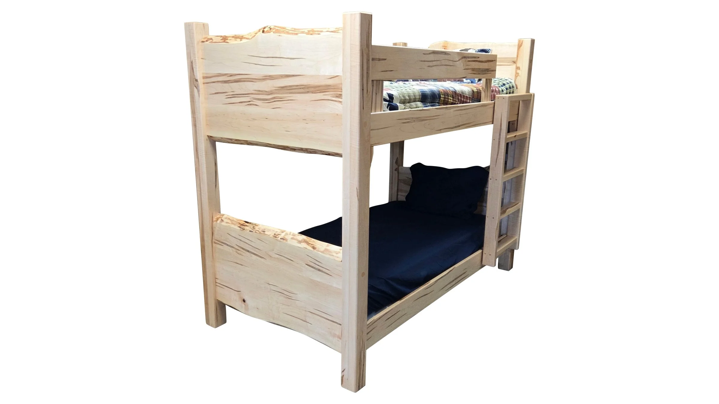Live Edge Wormy Maple Bunk Bed