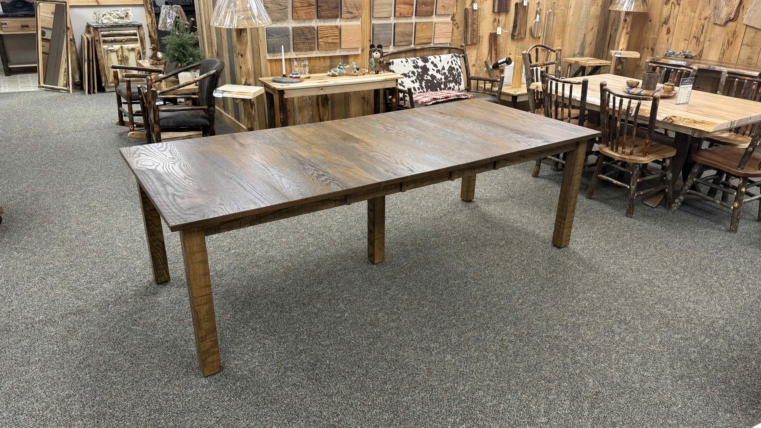 Rough Cut Oak Mission Table (16).JPG