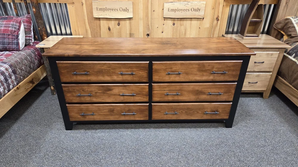 brown farmhouse dresser Snhomee Long 11-Drawer Dresser TV Stand with Shelves - Rustic Brown Bedroom  Media Storage Cabinet, Farmhouse Chest for Living Room & Home Office main image 1