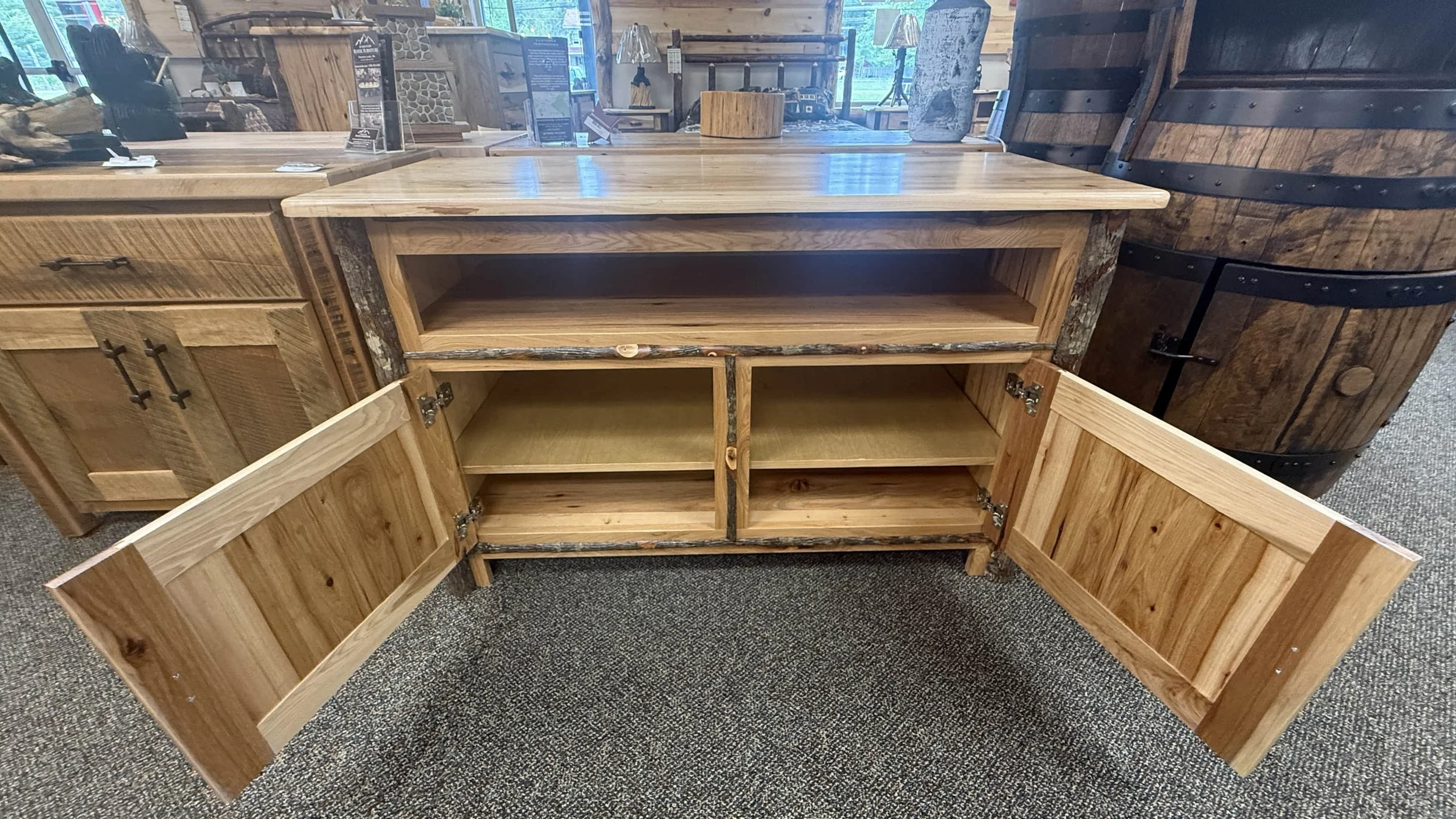 Hickory Storage TV Stand (2).JPG