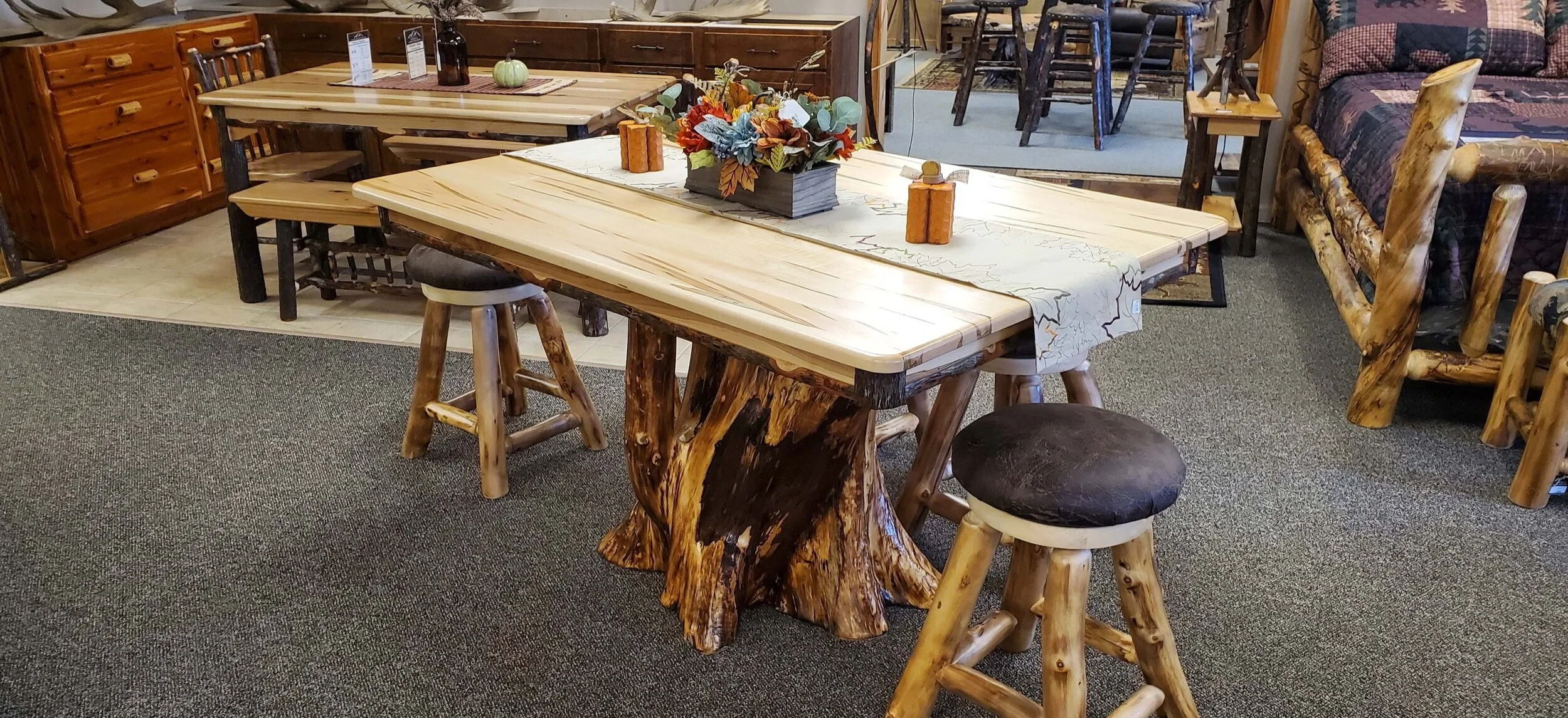Rustic Maple Tables Your Guide to Rustic Style Furniture – EZ Mountain — EZ Mountain Rustic ...