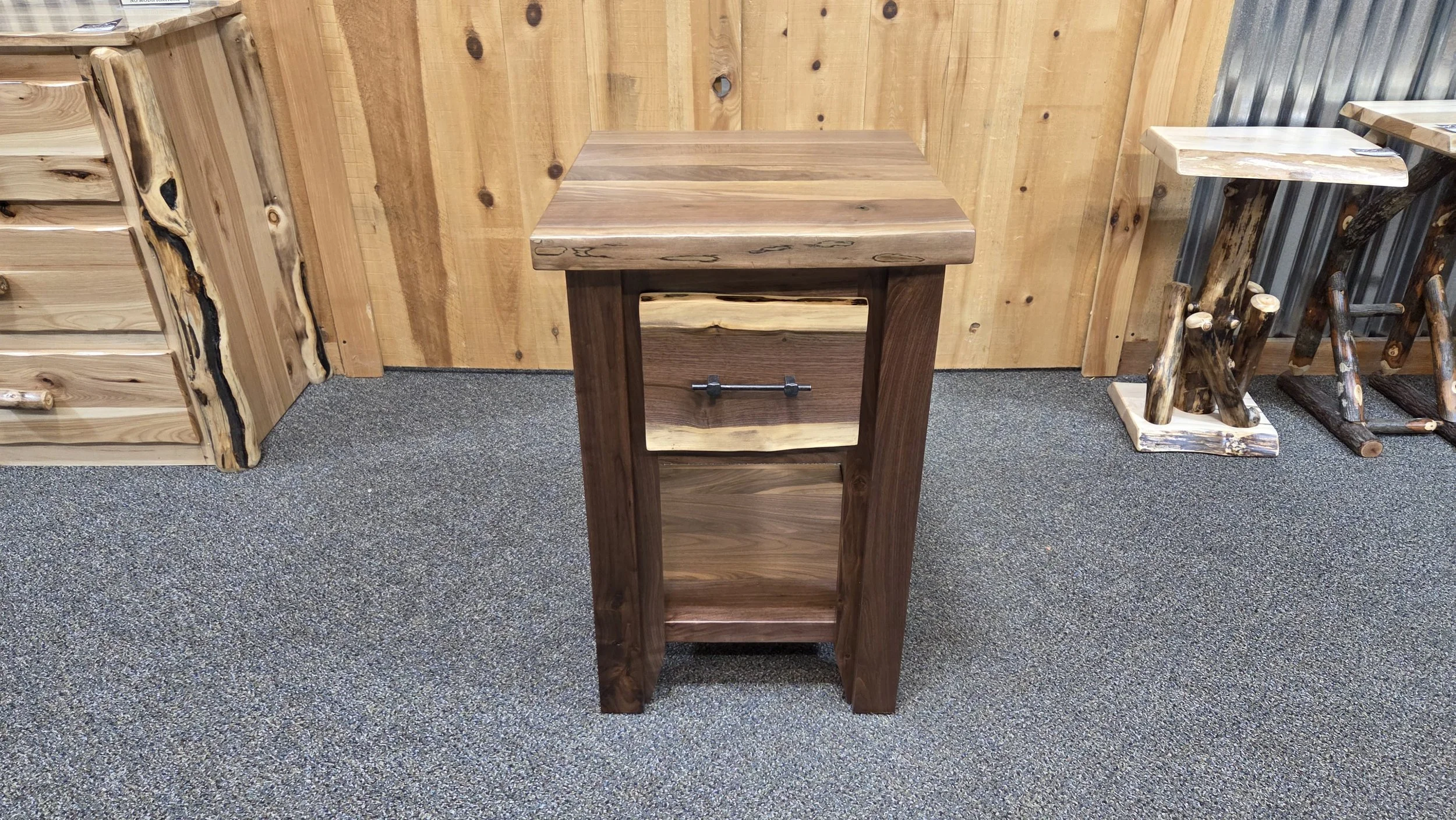 Black Walnut Live Edge 1 Drawer Nightstand (3).jpg