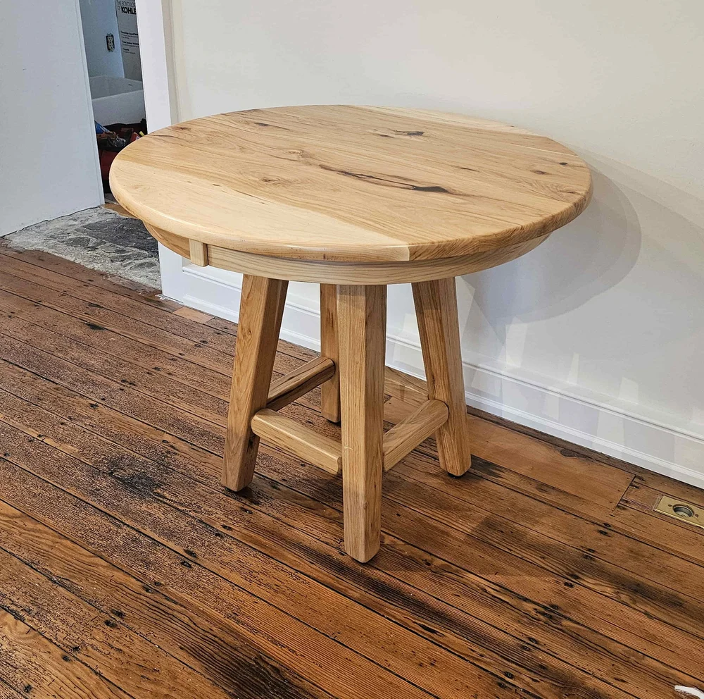 Hickory Pub Table with Pedestal Base — EZ Mountain Rustic Furniture