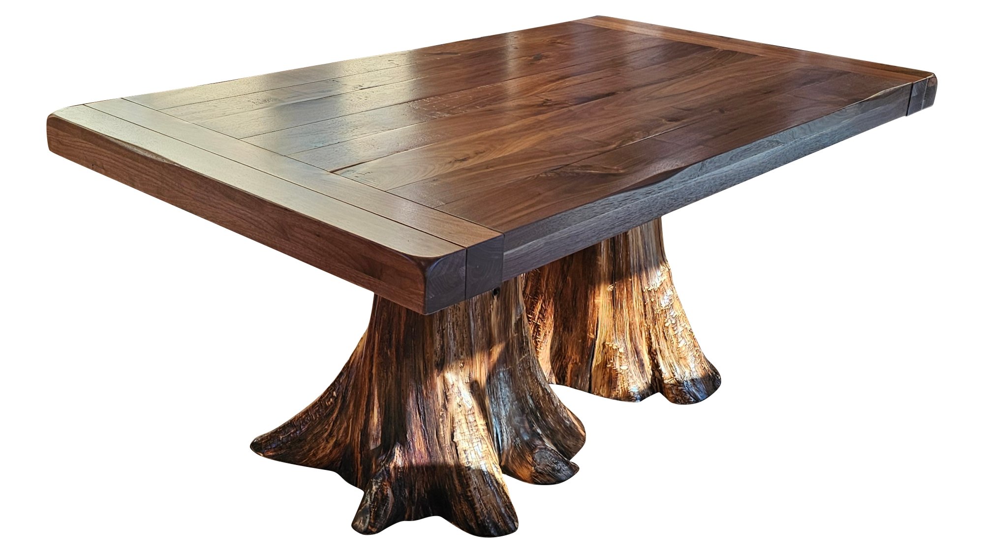 Black Walnut Settlers Table Stump Base.jpg