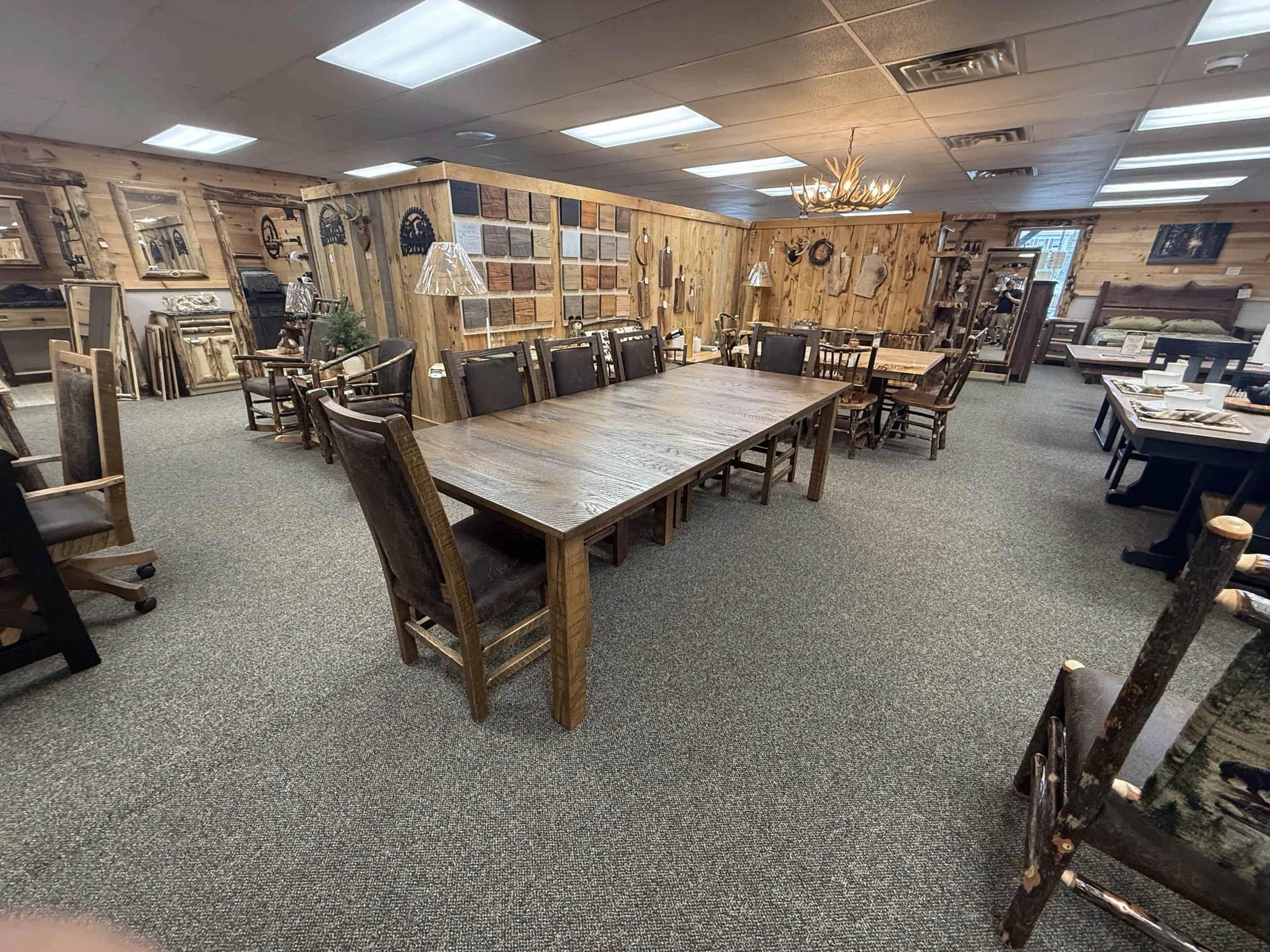Rough Cut Oak Mission Table (10).JPG