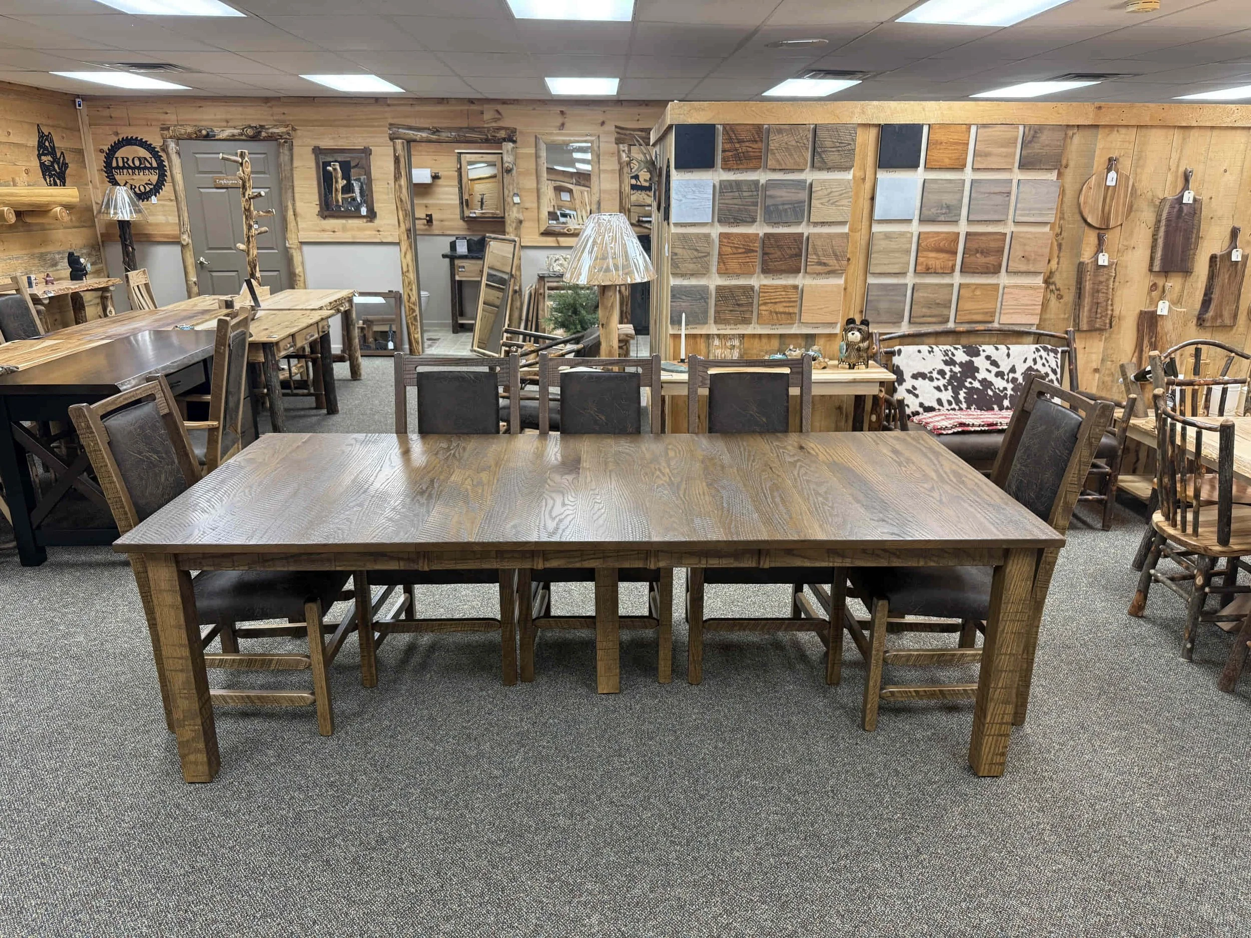 Rough Cut Oak Mission Table (9).JPG