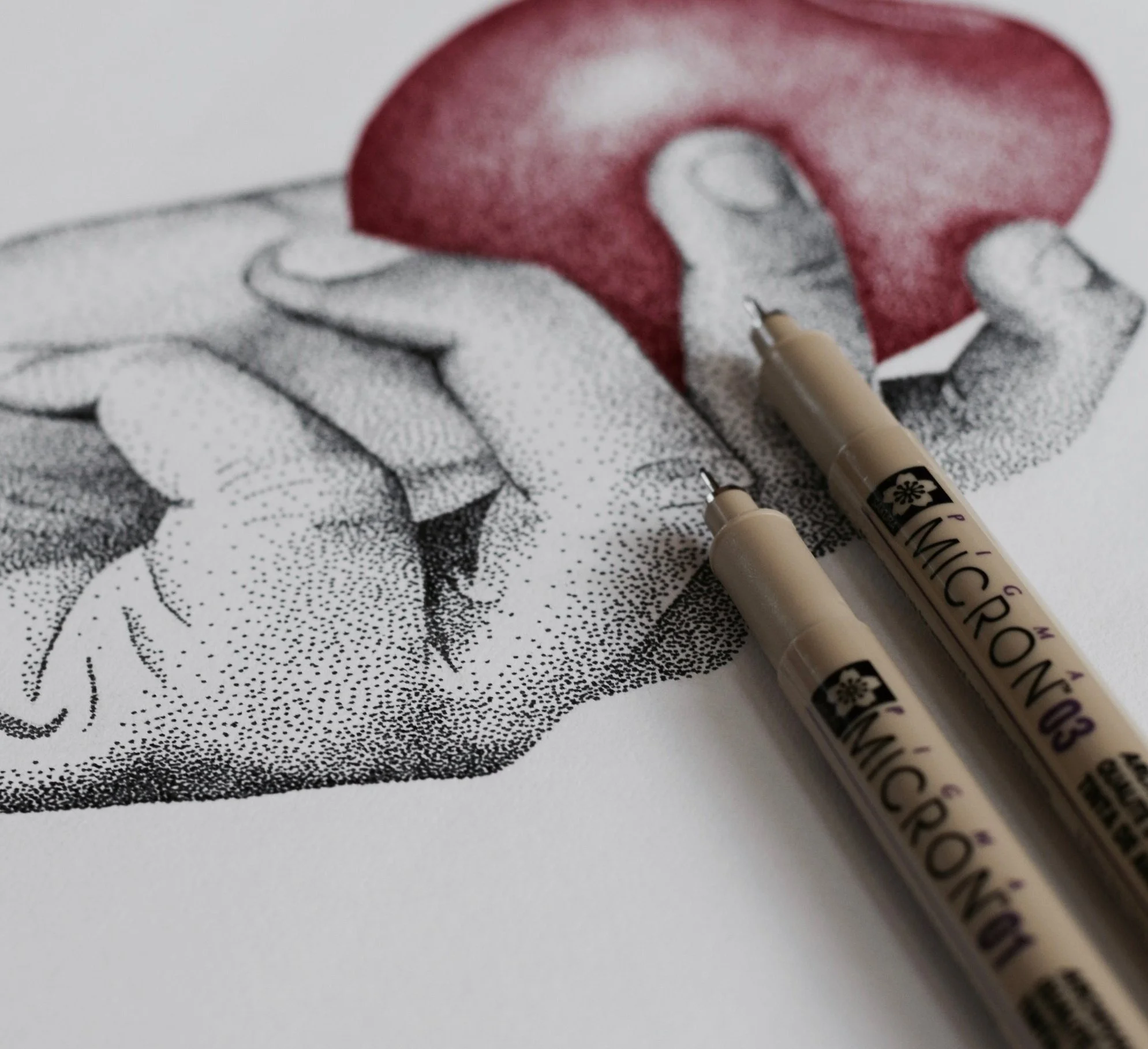 Stippling art  Stippling art, Stippling, Dot art painting