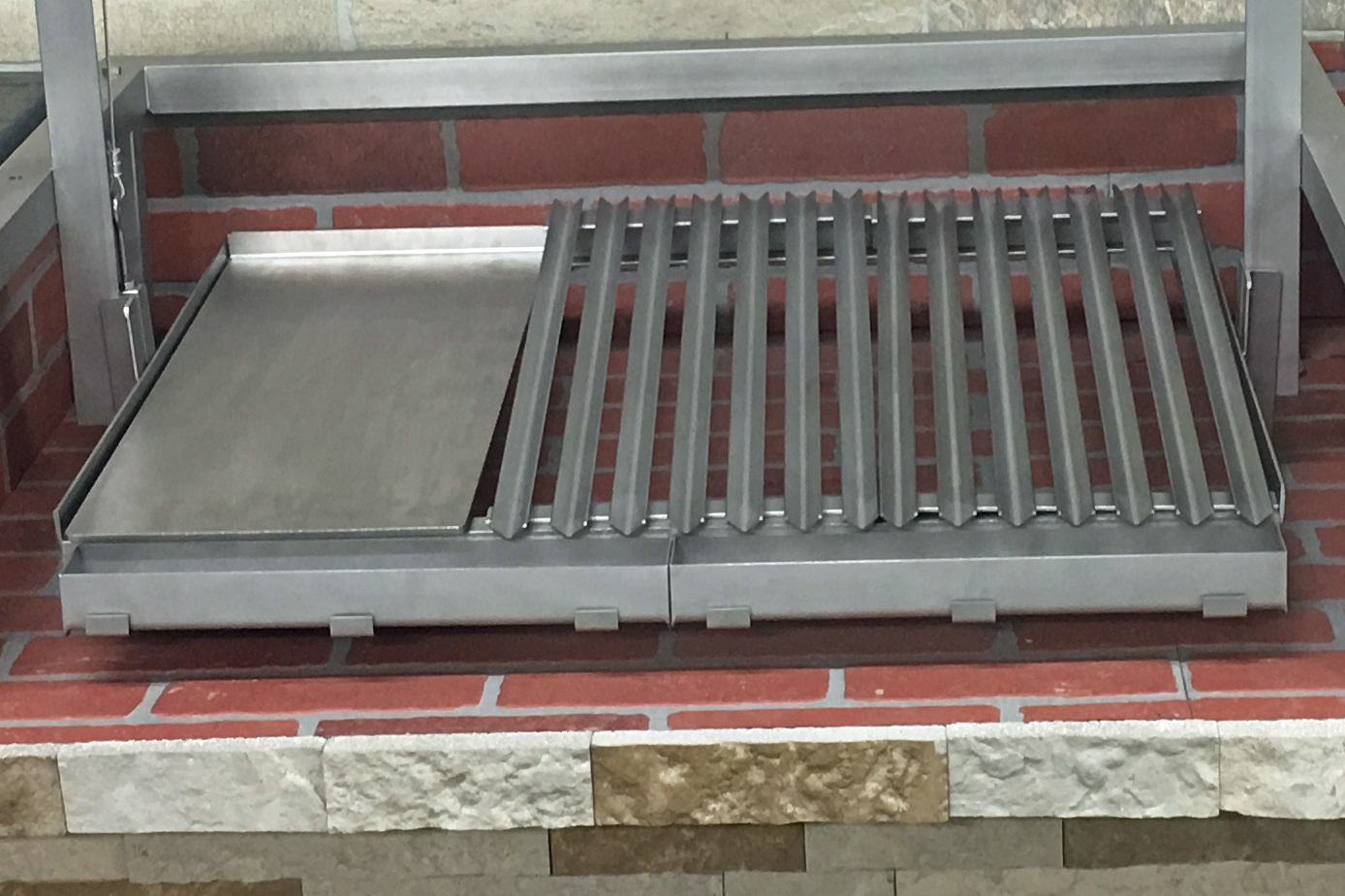 Grill Plates Shown with Optional Griddle Plate