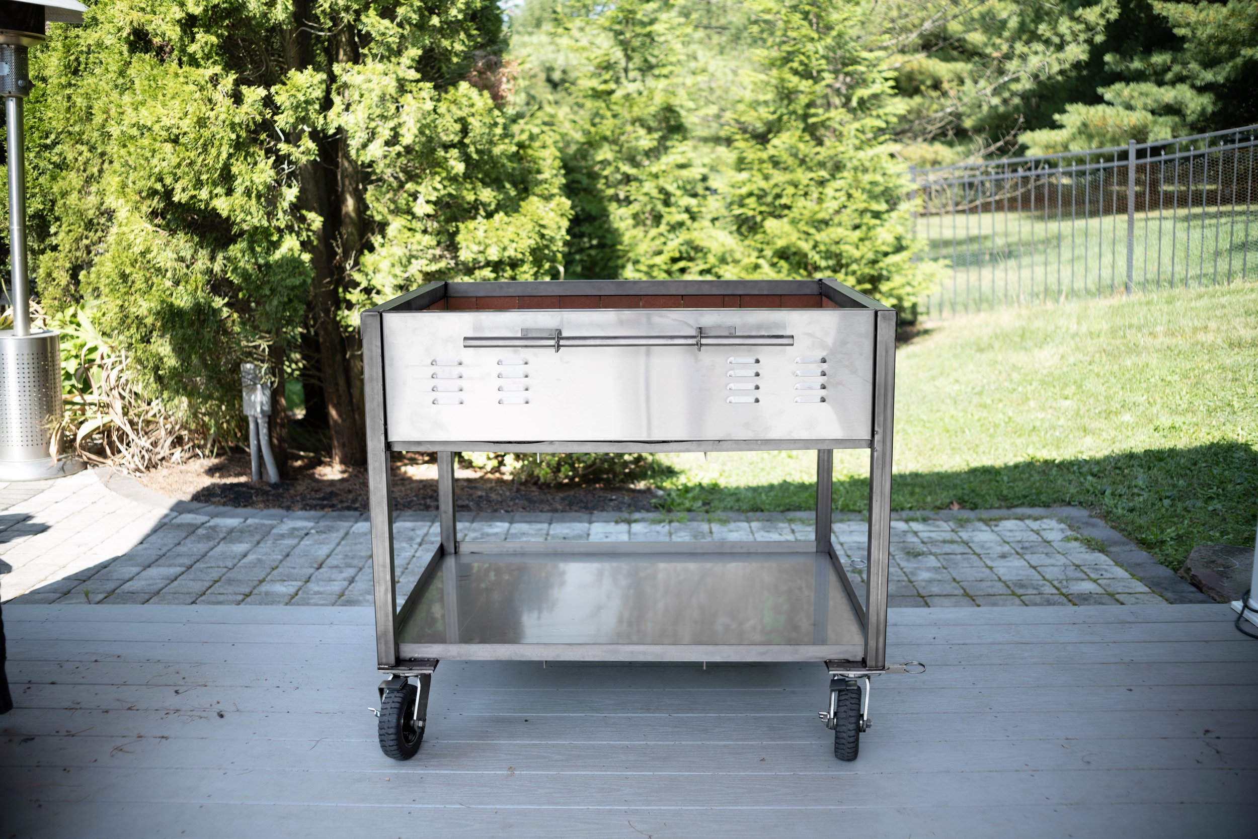 Portable Fire Cart with Front Door Closed